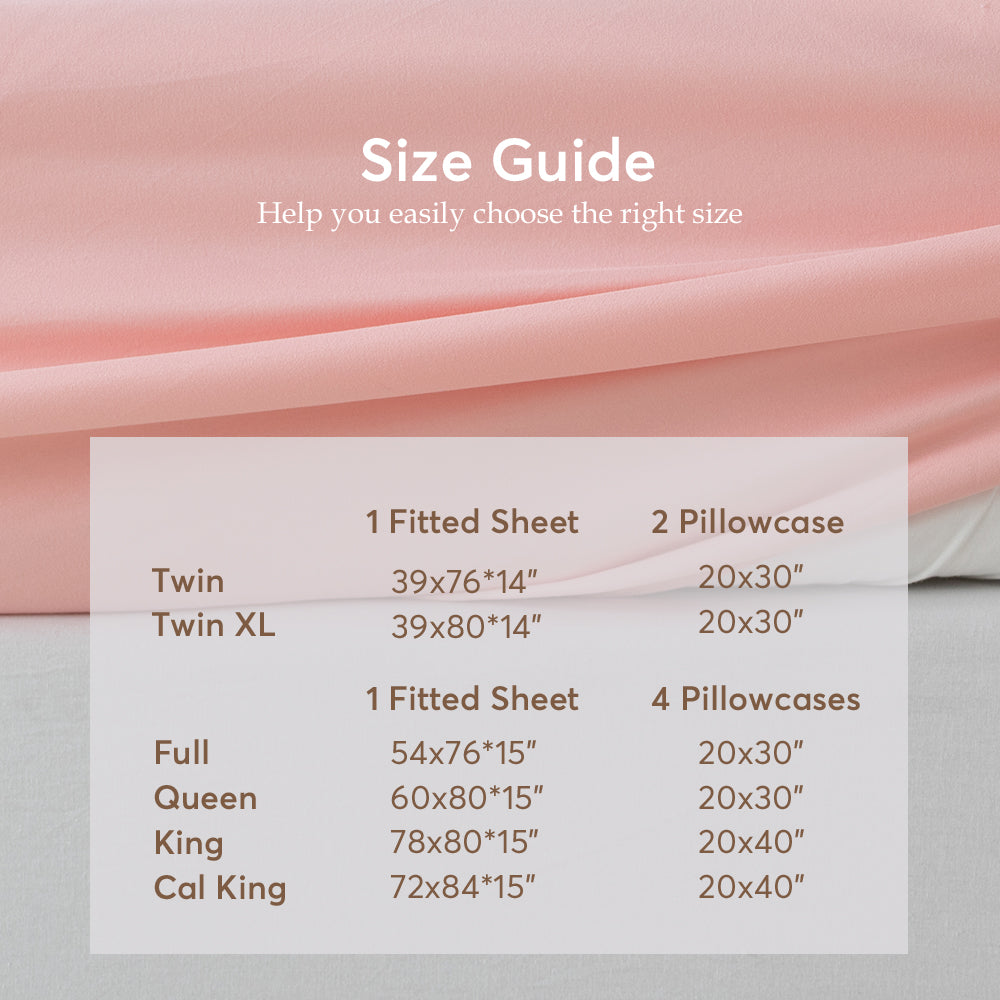 Sleep City Twin XL / Blue Sheet Set Kasentex All Season Deep Pocket Fitted Sheet Set with Pillowcases, Room Decor, Graduation Gifts Kasentex