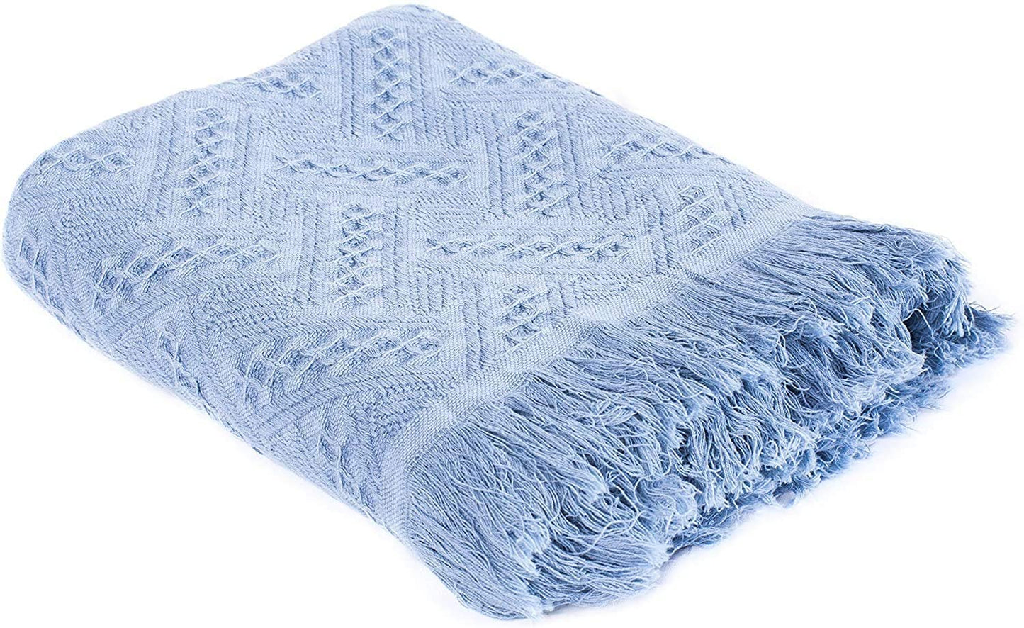 Sleep City Chargoal grey Throw Blanket Kasentex 100% Cotton Soft Knitted Throw Blanket, Room Decor, Graduation Gifts, Fathers Day Gift, Mom Gift Kasentex