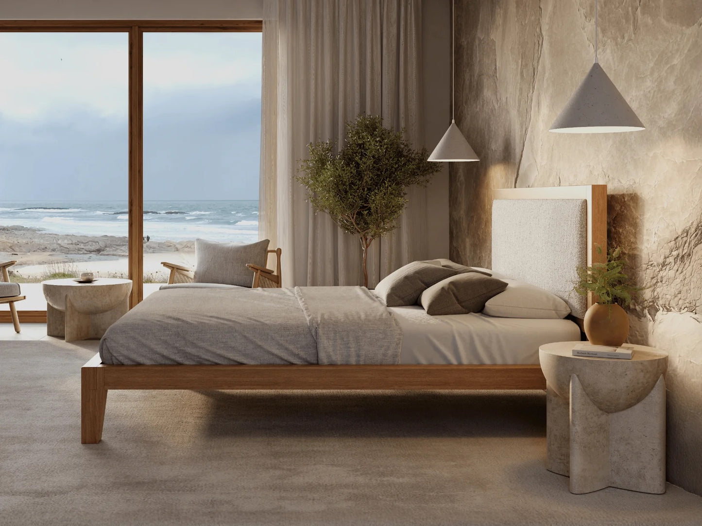 CAPRI Bed Frame Natural