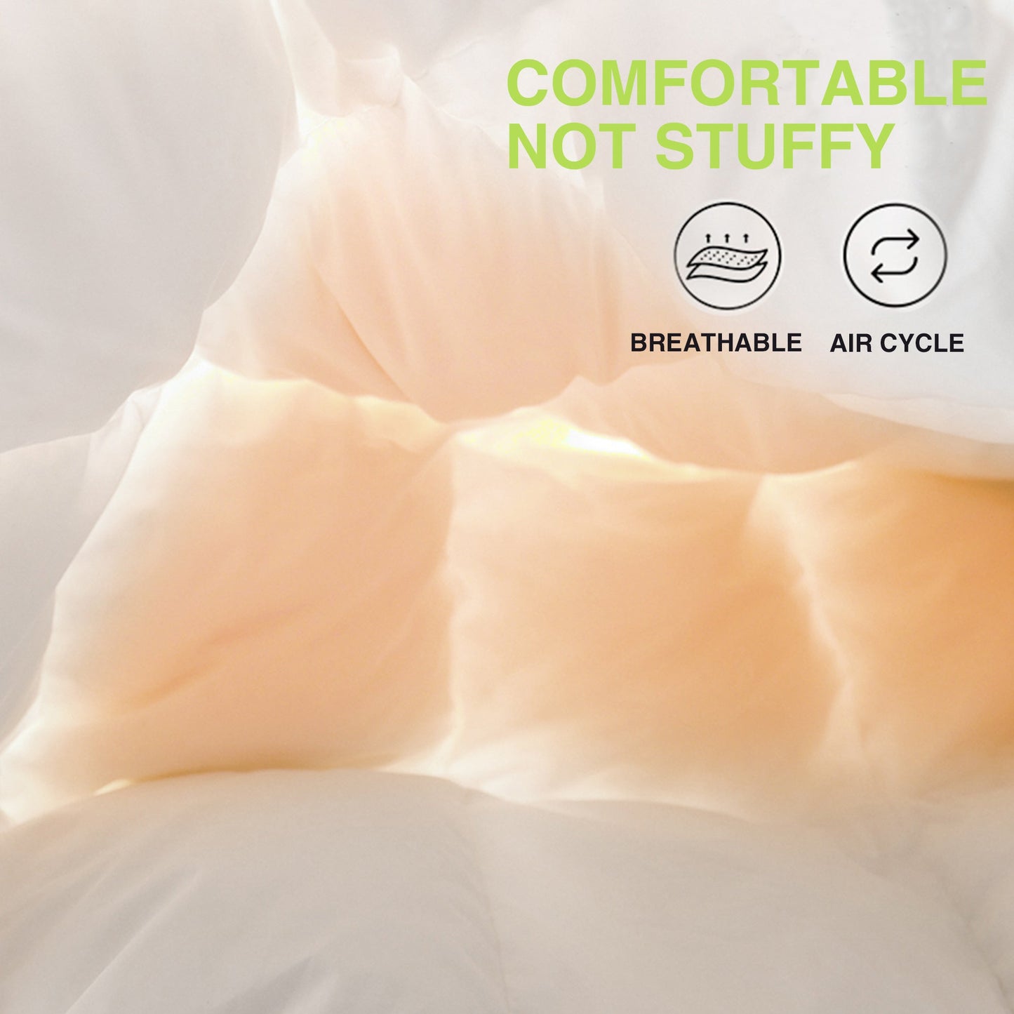 Sleep City Twin/Twin XL - All Season Comforter Kasentex Ultra Soft Green Piped Edge Warm Heavy Weights Down Comforter, White, Room Decor, Graduation Gifts Kasentex