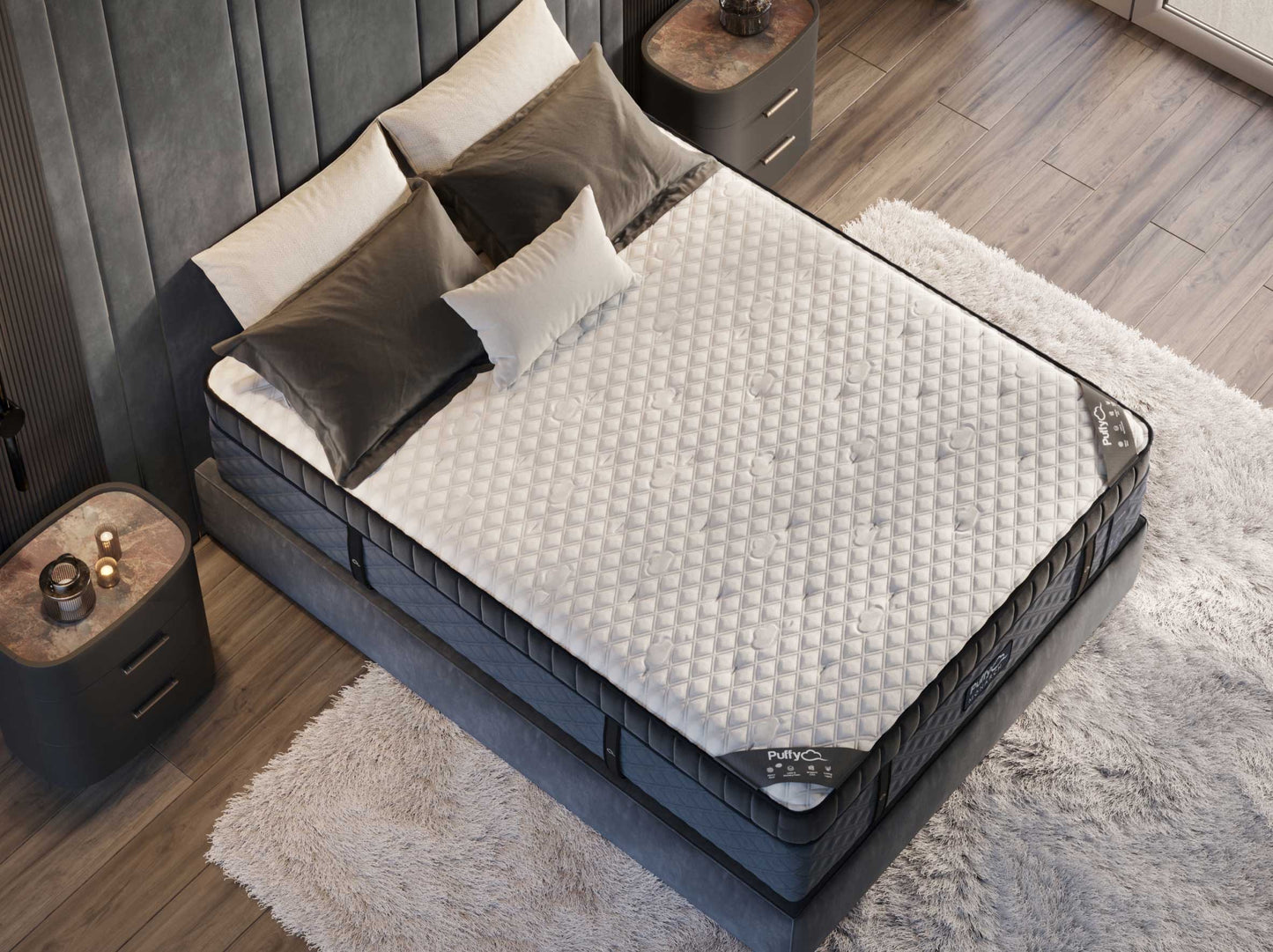 Sleep City Twin XL Mattress Puffy MONARCH Hybrid Puffy
