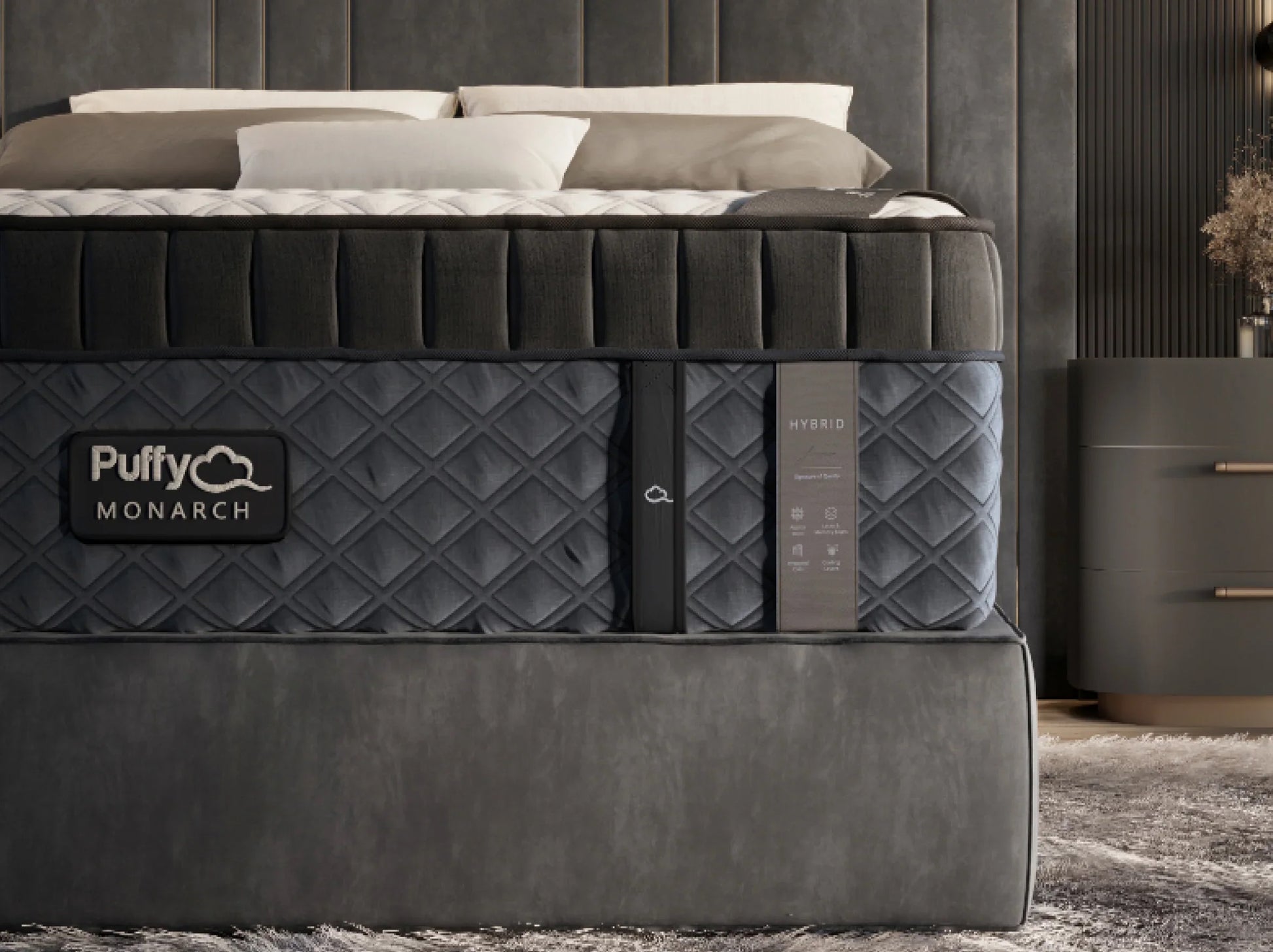 Sleep City Twin XL Mattress Puffy MONARCH Hybrid Puffy
