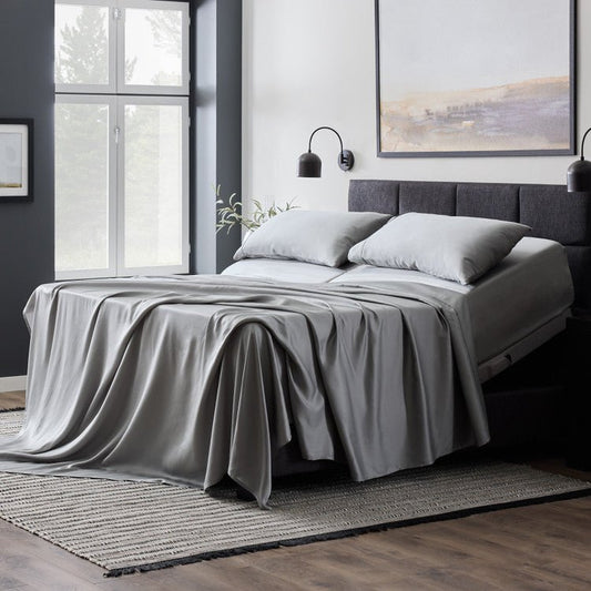Sleep City Twin / White Sheet set Botanical Sheet Set with TENCEL™ Lyocell Fiber Malouf
