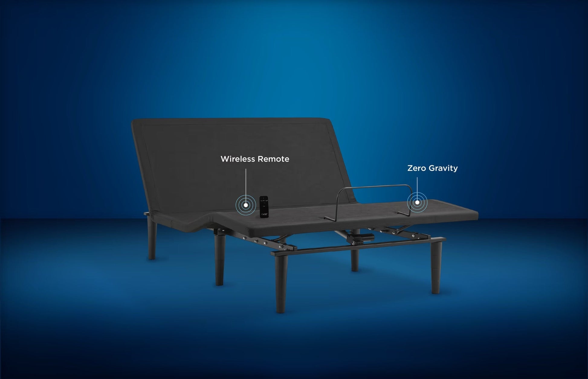 Sleep City Twin Adjustable Bed Frame Ease® Power Base Tempur-Pedic®