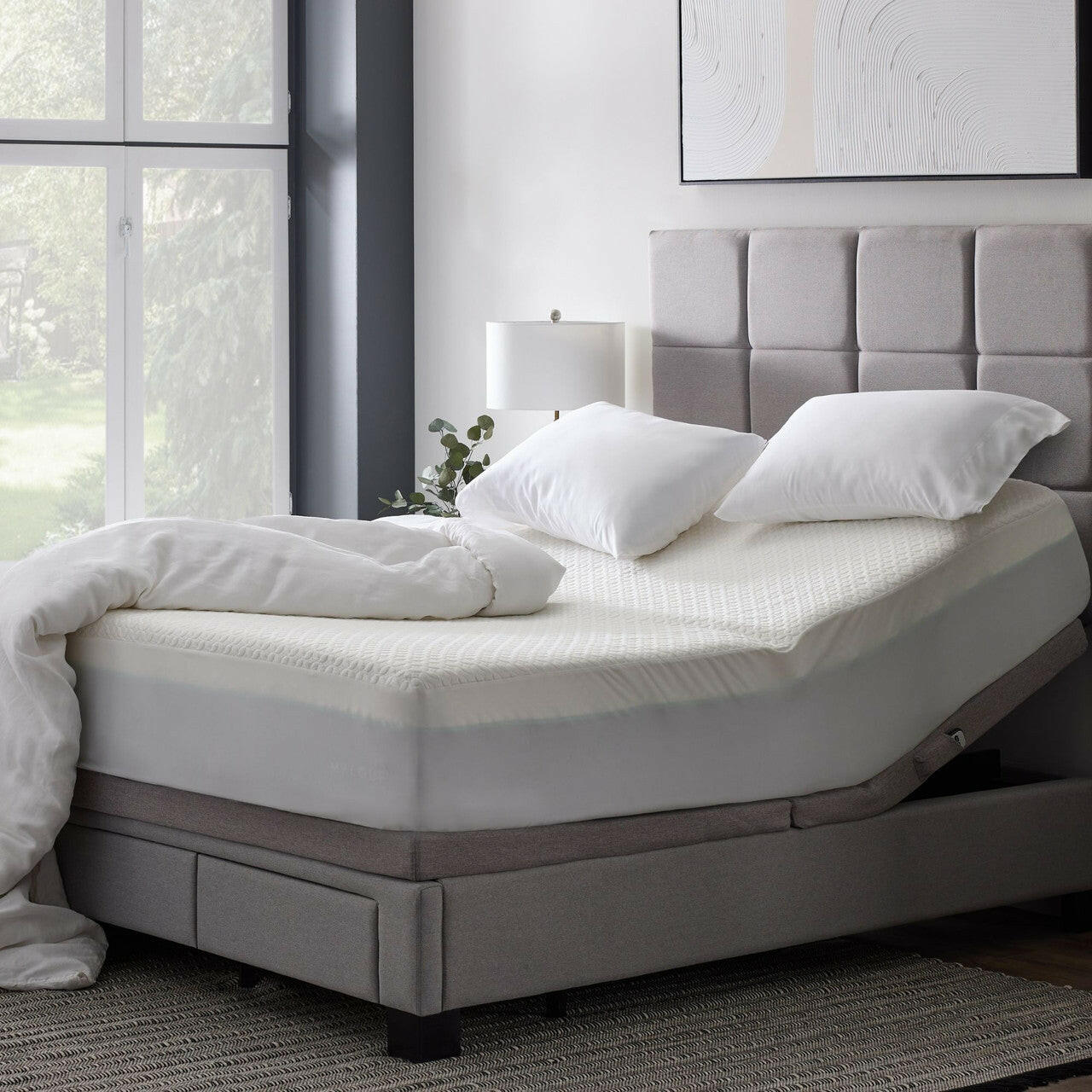 Sleep City Twin Mattress Protector Five 5ided® IceTech™ Mattress Protector Malouf