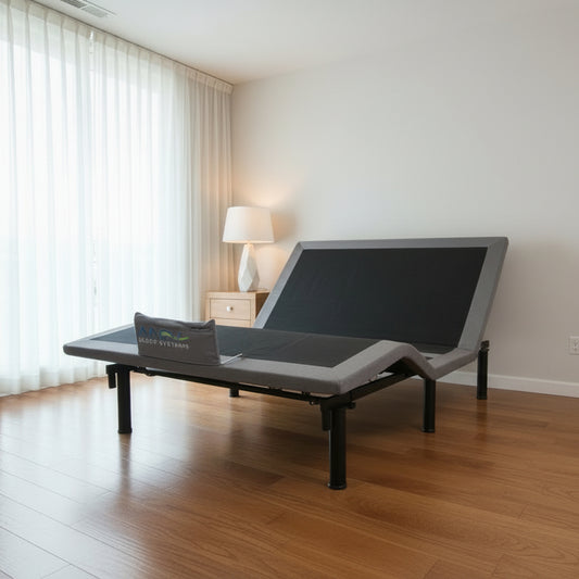 Adjustable base with head up and foot up capabilities