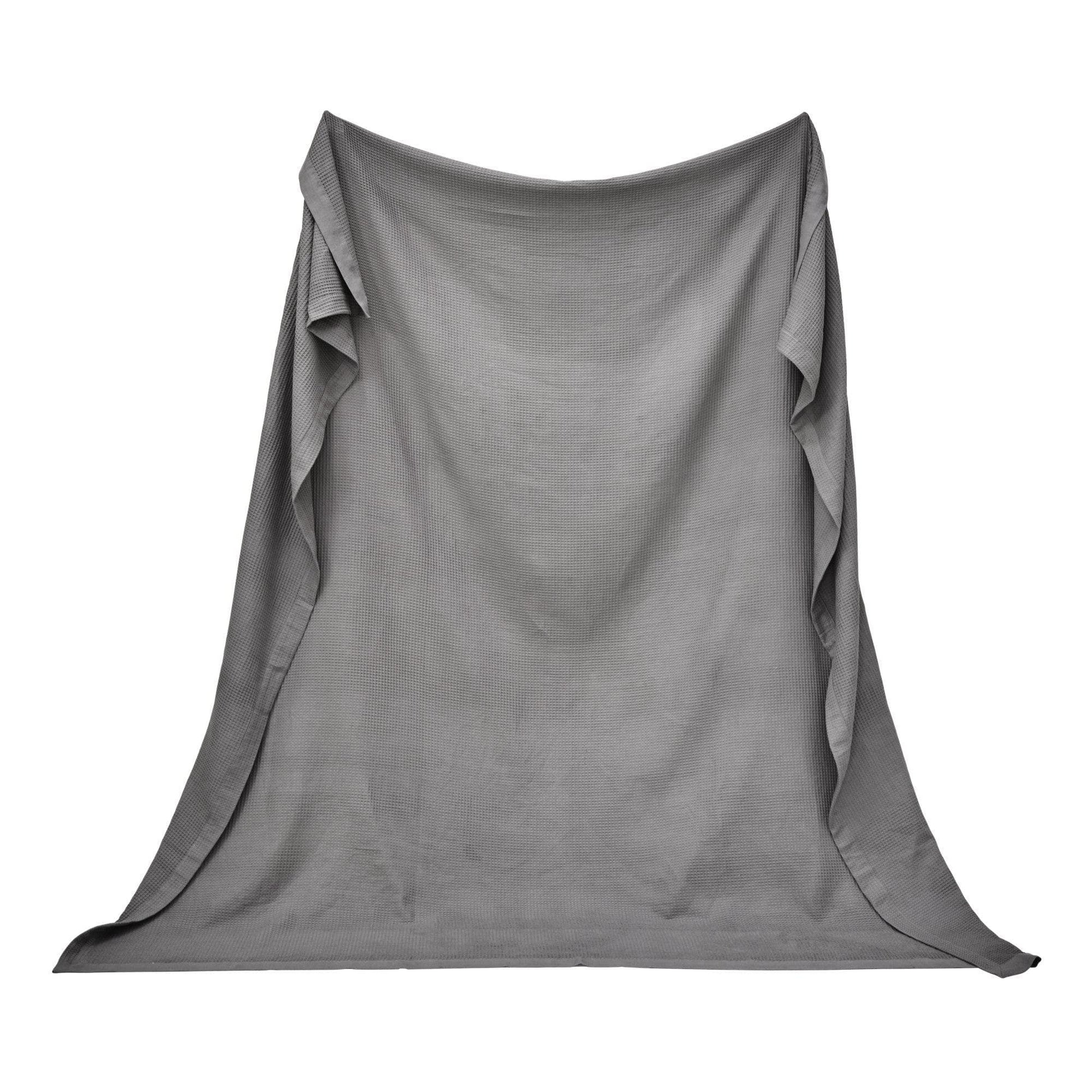 Sleep City Twin / Olive Green Blankets 100% Cotton Small Waffle Weave Blanket - Hazel Collection Great Bay Home