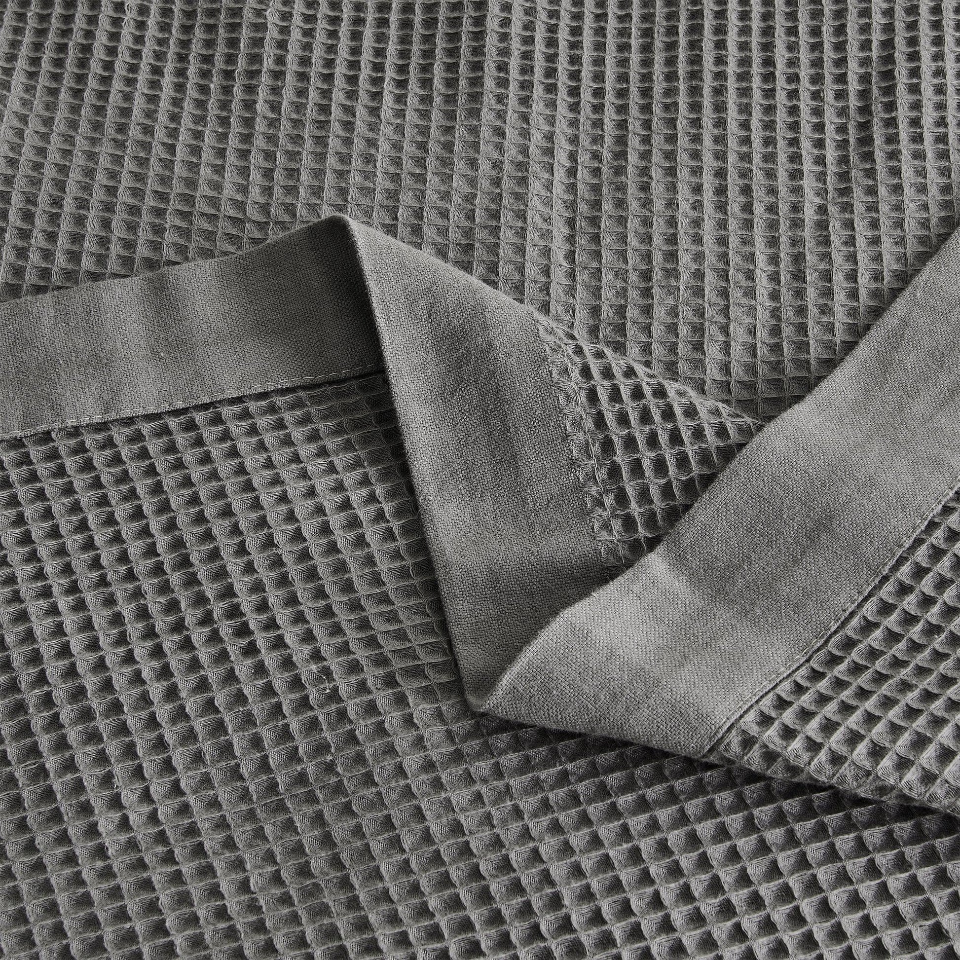 Sleep City Twin / Olive Green Blankets 100% Cotton Small Waffle Weave Blanket - Hazel Collection Great Bay Home