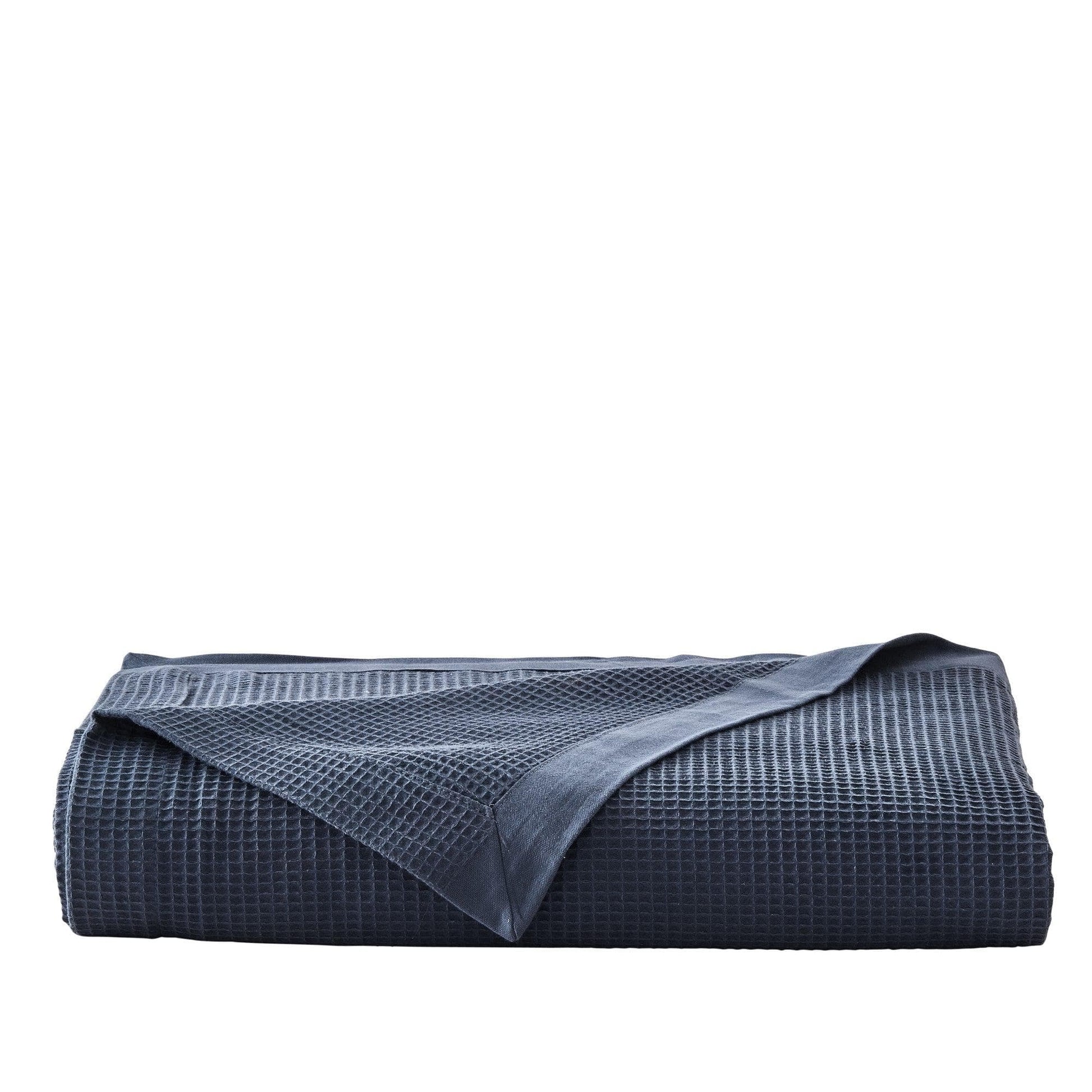 Sleep City Twin / Olive Green Blankets 100% Cotton Small Waffle Weave Blanket - Hazel Collection Great Bay Home