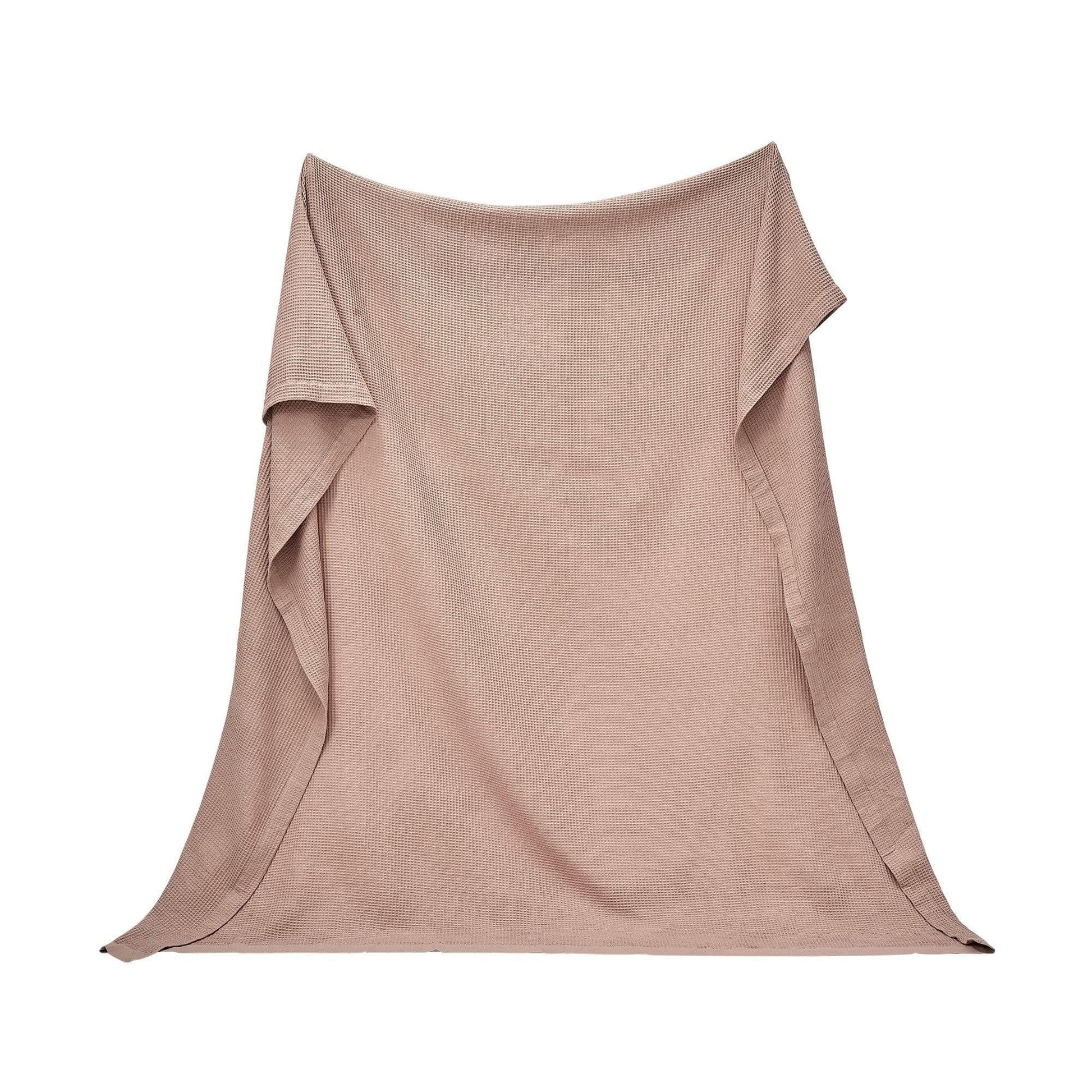 Sleep City Twin / Olive Green Blankets 100% Cotton Small Waffle Weave Blanket - Hazel Collection Great Bay Home