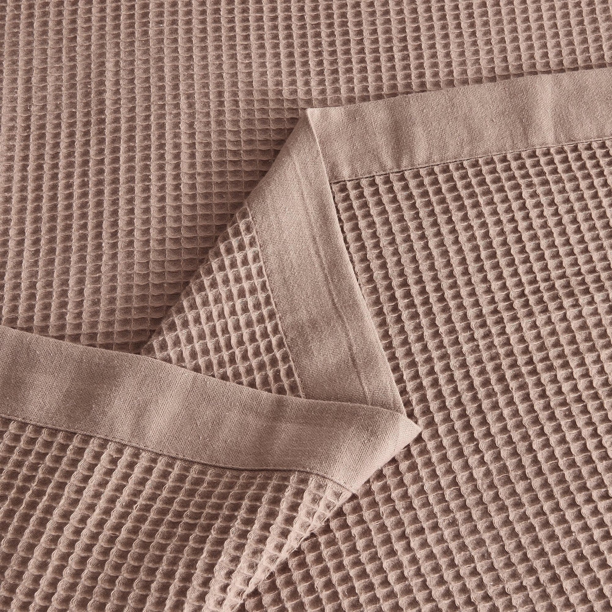 Sleep City Twin / Olive Green Blankets 100% Cotton Small Waffle Weave Blanket - Hazel Collection Great Bay Home