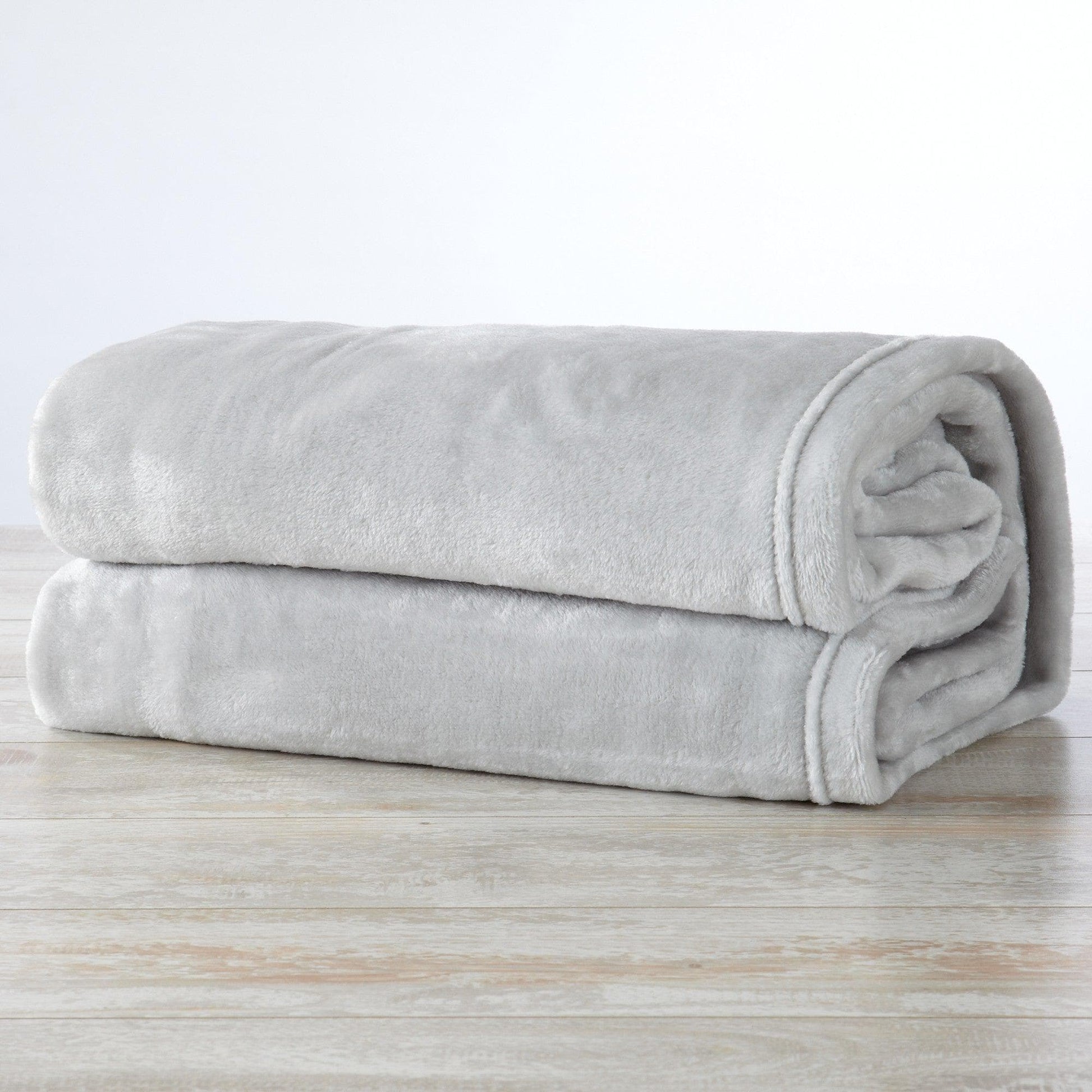 Sleep City Twin / Taupe Blankets Velvet Plush Blanket - Avianna Collection Great Bay Home
