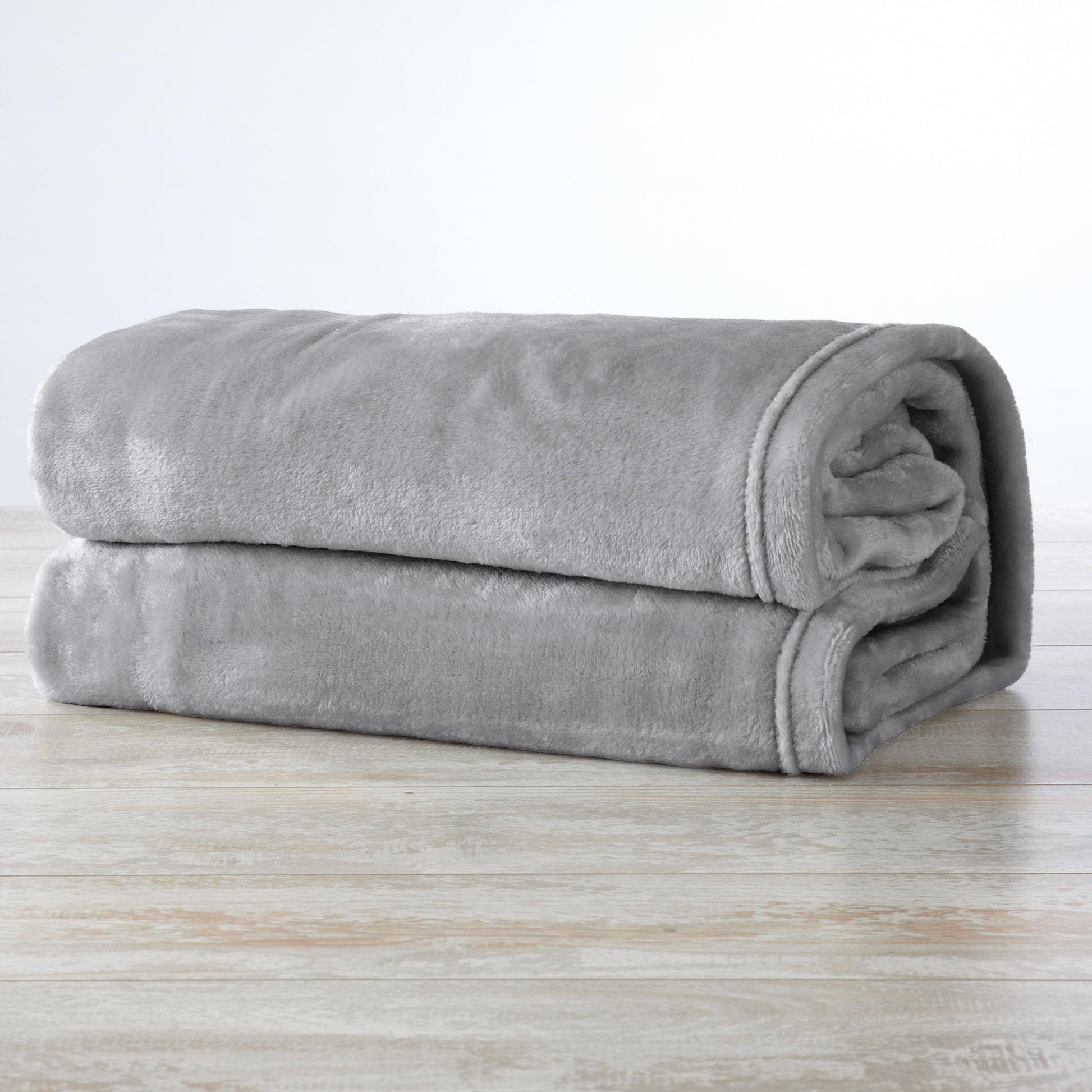 Sleep City Twin / Taupe Blankets Velvet Plush Blanket - Avianna Collection Great Bay Home