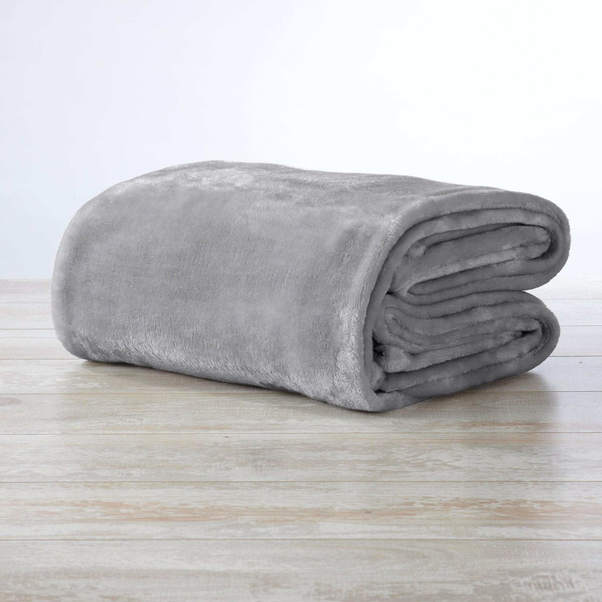 Sleep City Twin / Taupe Blankets Velvet Plush Blanket - Avianna Collection Great Bay Home