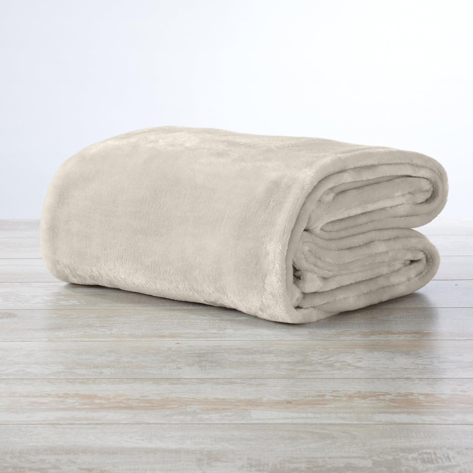 Sleep City Twin / Taupe Blankets Velvet Plush Blanket - Avianna Collection Great Bay Home