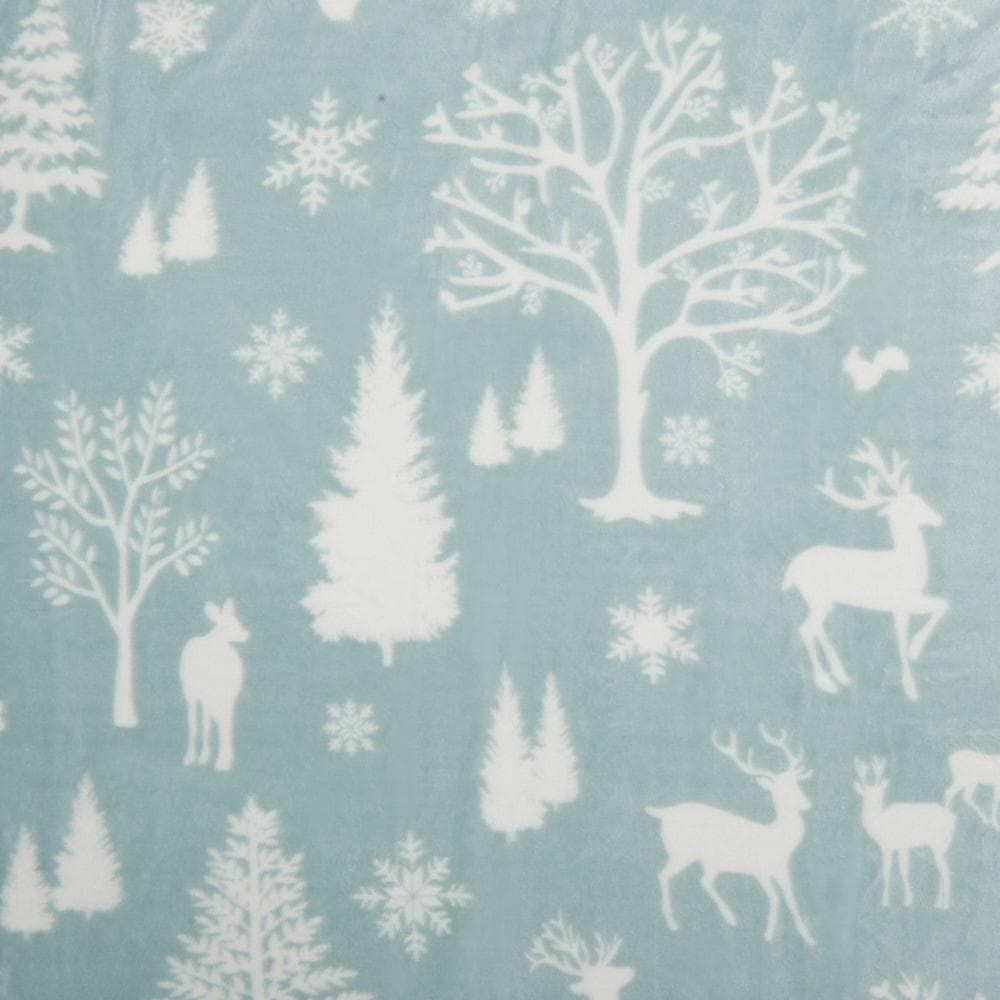 Sleep City Twin / Winter White Blankets Velvet Plush Sherpa Luxury Bed Blanket - Cielo Collection Great Bay Home