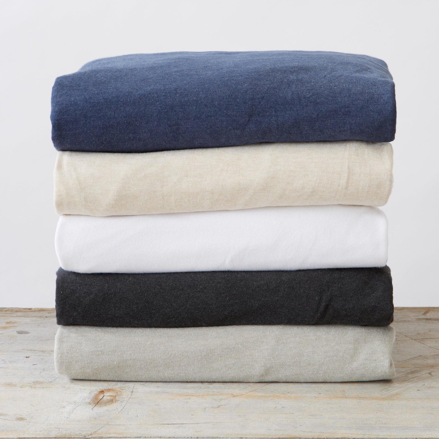 Sleep City Full / Charcoal Sheets 4-Piece Flannel Jersey Sheet - Cozy Flex Collection Great Bay Home