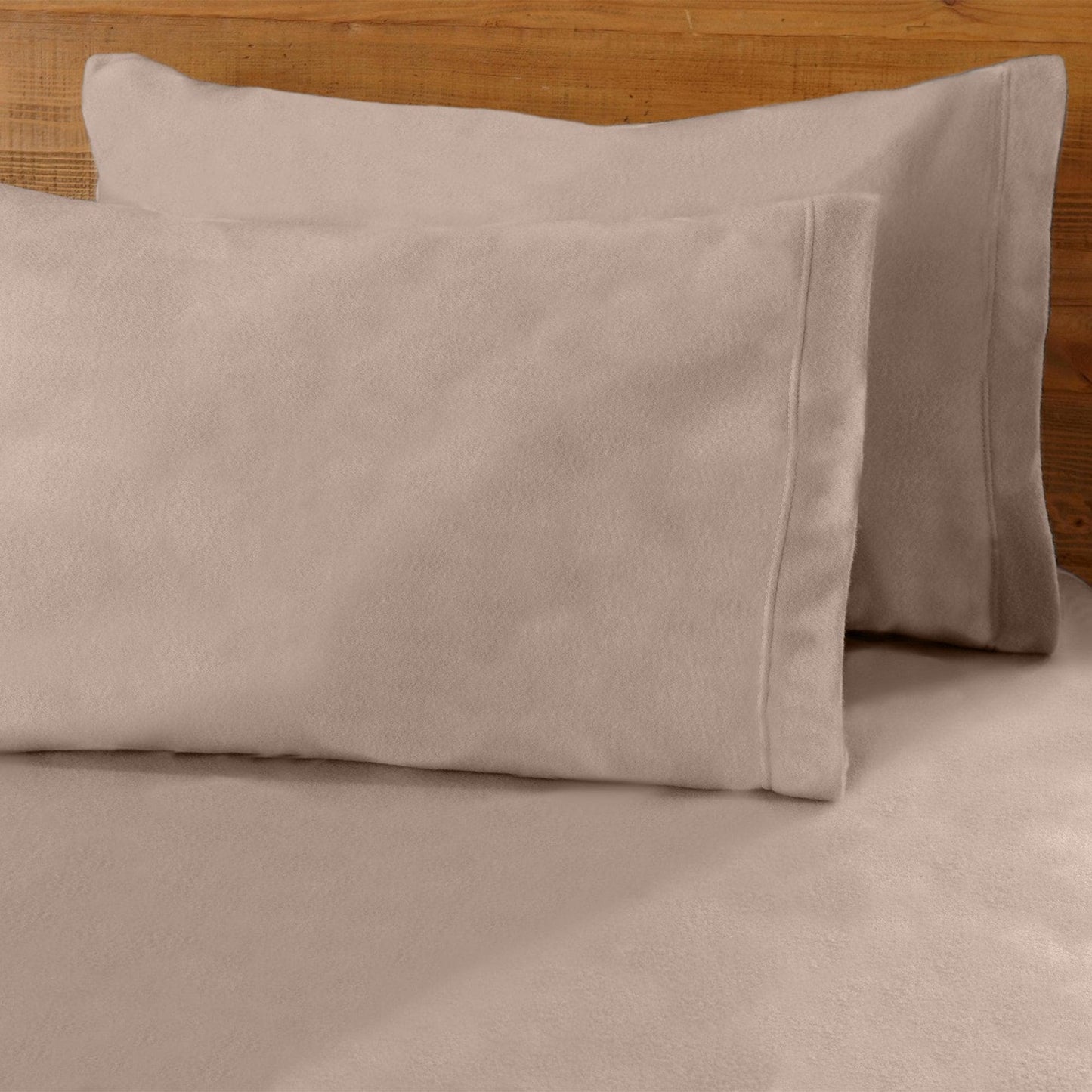Sleep City Twin / Ivory Sheets 4-Piece Solid Fleece Sheet - Christina Collection Great Bay Home