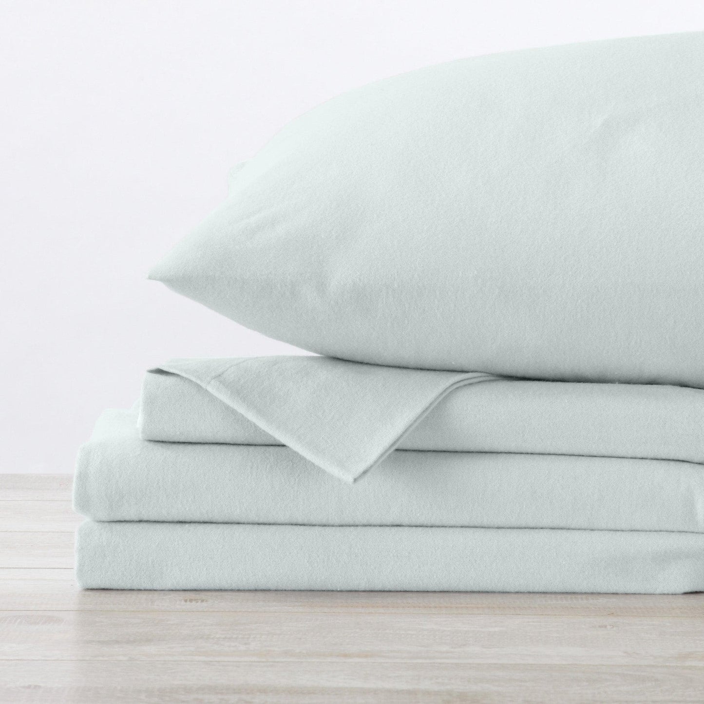 Sleep City Twin / Taupe Sheets 4-Piece Turkish Cotton Flannel Sheet - Raye Collection Great Bay Home
