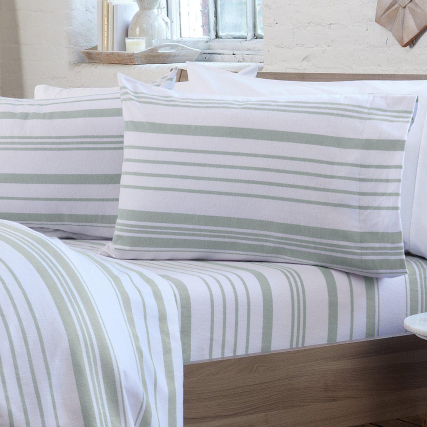 Sleep City Twin / Taupe Sheets 4-Piece Turkish Cotton Flannel Sheet - Raye Collection Great Bay Home