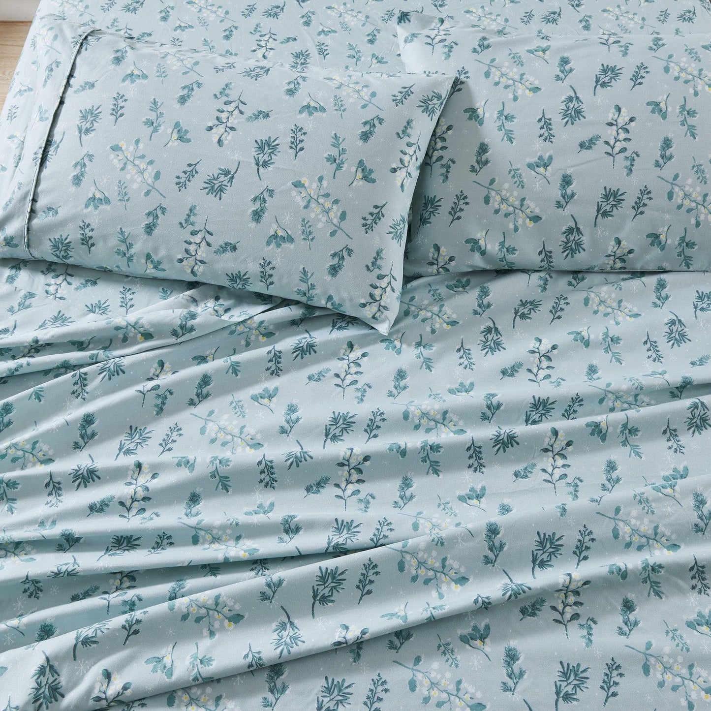 Sleep City Twin / Colorful Floral - Lavender Sheets 4 Piece Watercolor Floral Microfiber Sheet - Delia Collection Great Bay Home
