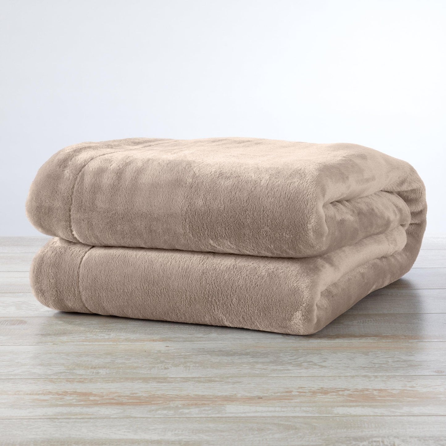 Sleep City Twin / Powder Blue Velvet Plush Sherpa Luxury Bed Blanket - Kinsley Collection Great Bay Home
