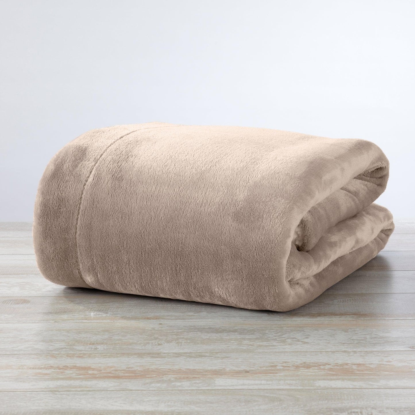 Sleep City Twin / Powder Blue Velvet Plush Sherpa Luxury Bed Blanket - Kinsley Collection Great Bay Home