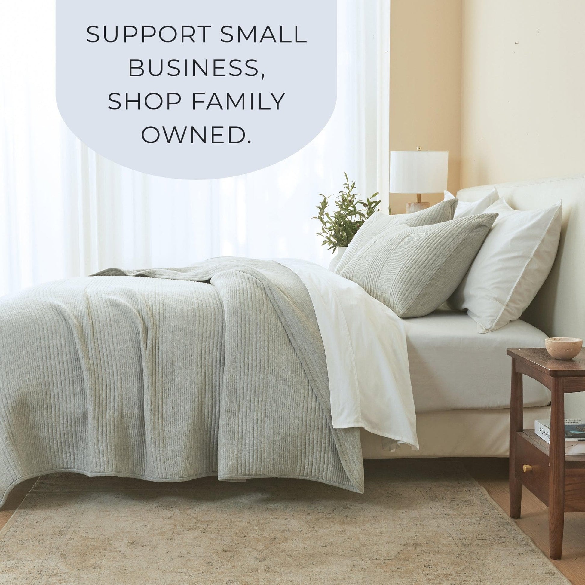 Sleep City King / Heathered Oatmeal Quilts & Comforters 3 Piece Jersey Knit Quilt Set - Natalie Collection Great Bay Home