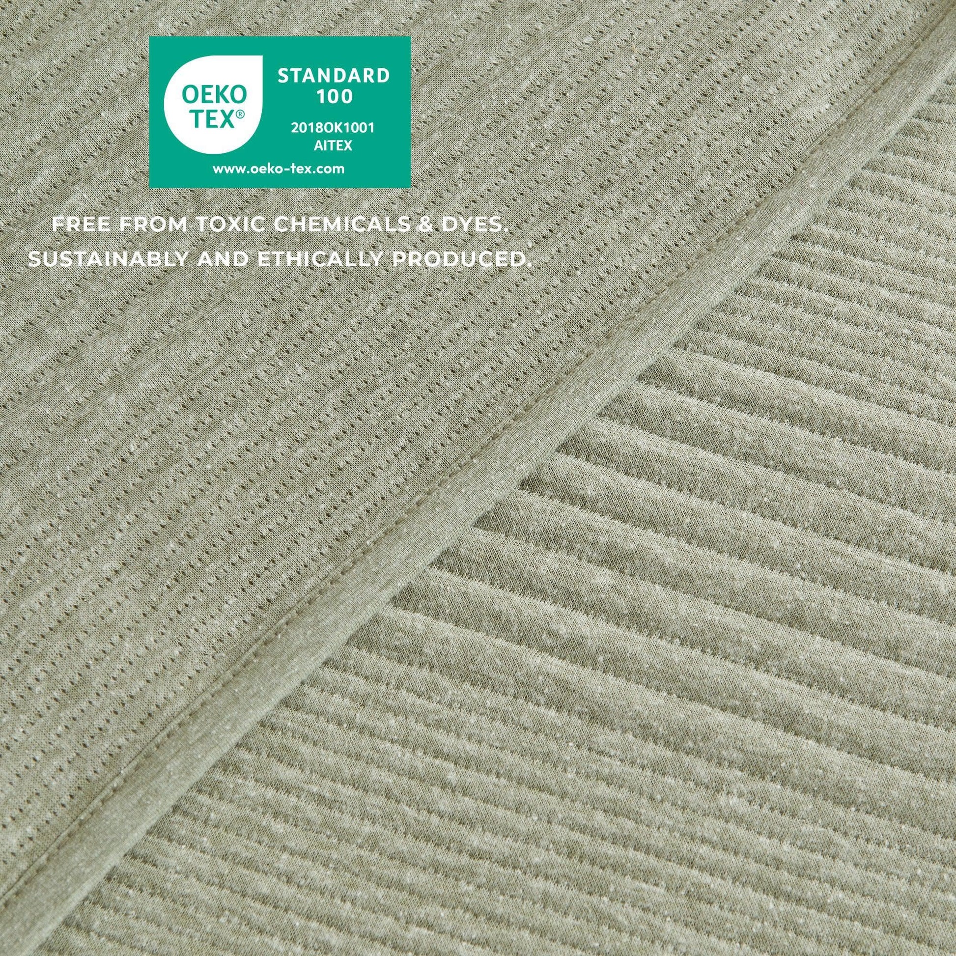 Sleep City King / Heathered Oatmeal Quilts & Comforters 3 Piece Jersey Knit Quilt Set - Natalie Collection Great Bay Home