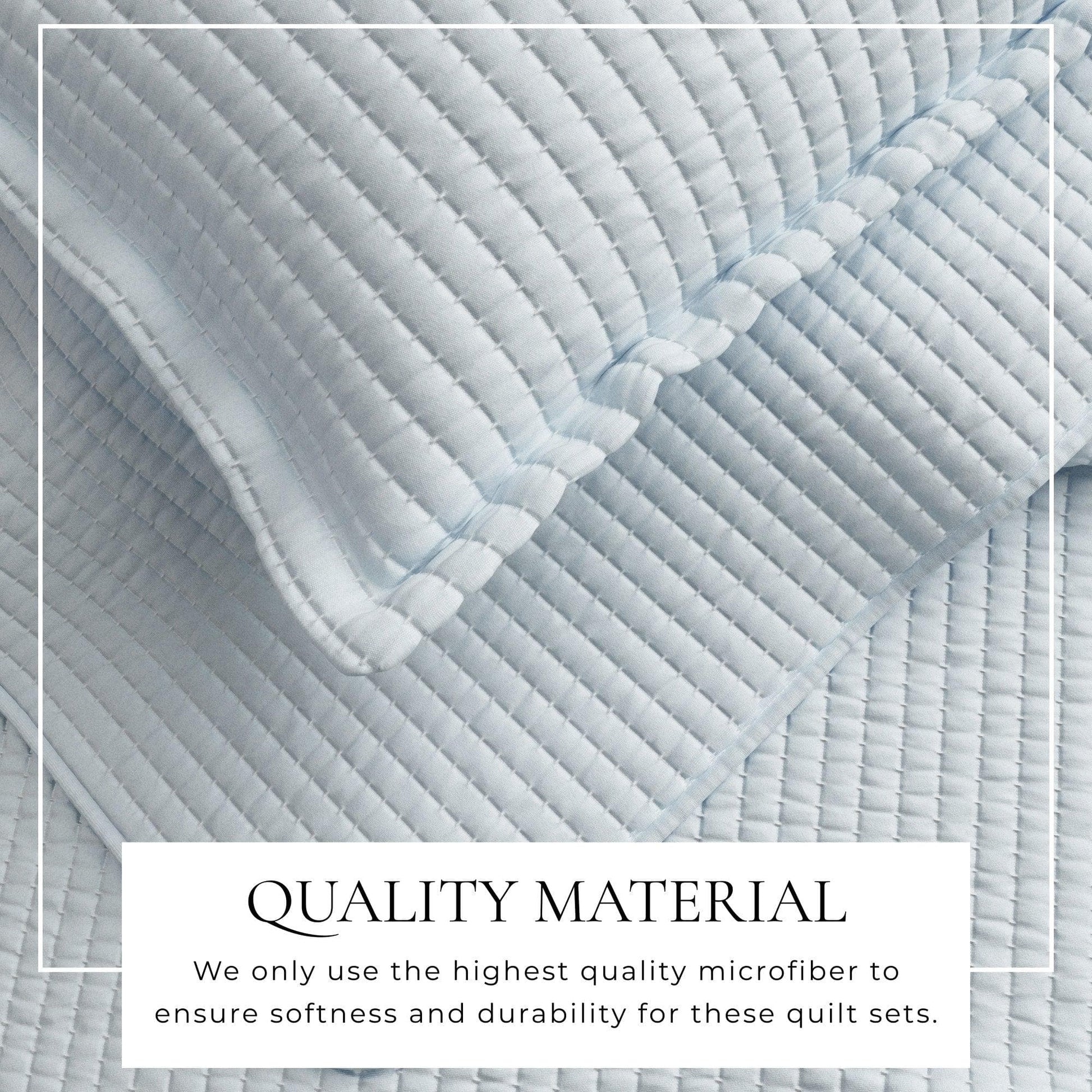 Sleep City Twin / Twin XL / White Quilts & Comforters 3-Piece Solid Quilt - Alicia Collection Great Bay Home