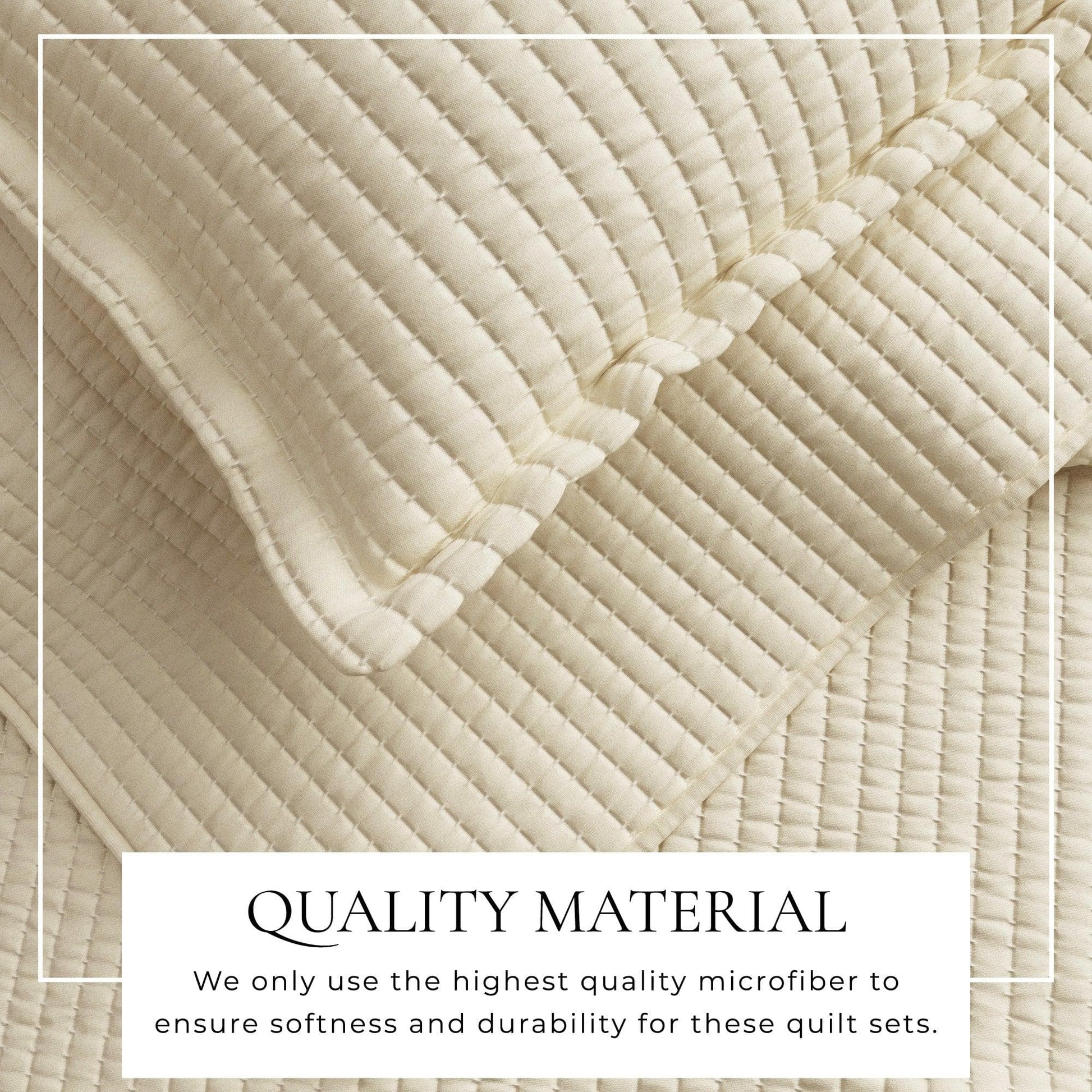 Sleep City Twin / Twin XL / White Quilts & Comforters 3-Piece Solid Quilt - Alicia Collection Great Bay Home