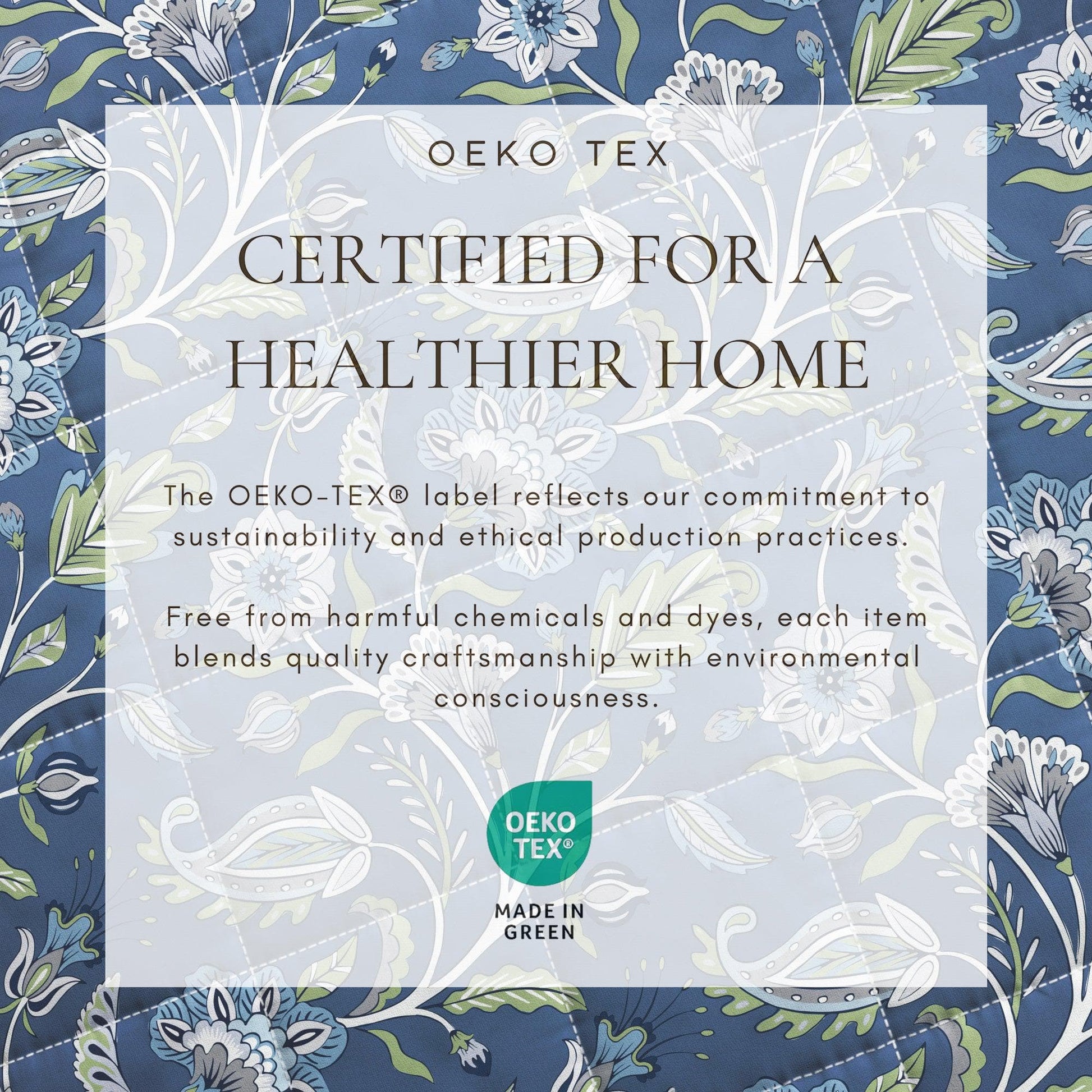 Sleep City Twin / Twin XL / Regal Garden - Ivory Quilts & Comforters Floral Boho Printed Cotton Quilt Set - Indira Collection Great Bay Home