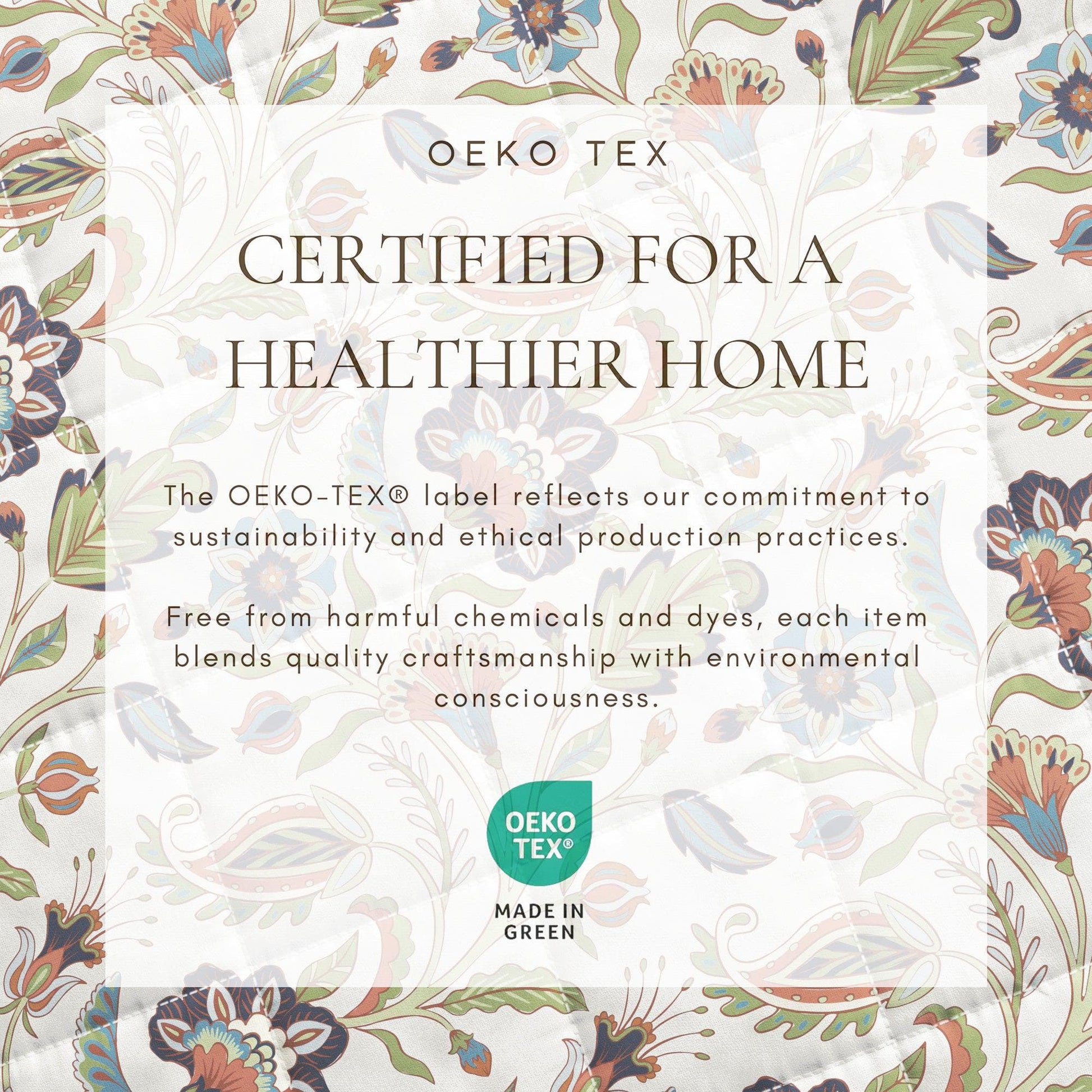 Sleep City Twin / Twin XL / Regal Garden - Ivory Quilts & Comforters Floral Boho Printed Cotton Quilt Set - Indira Collection Great Bay Home