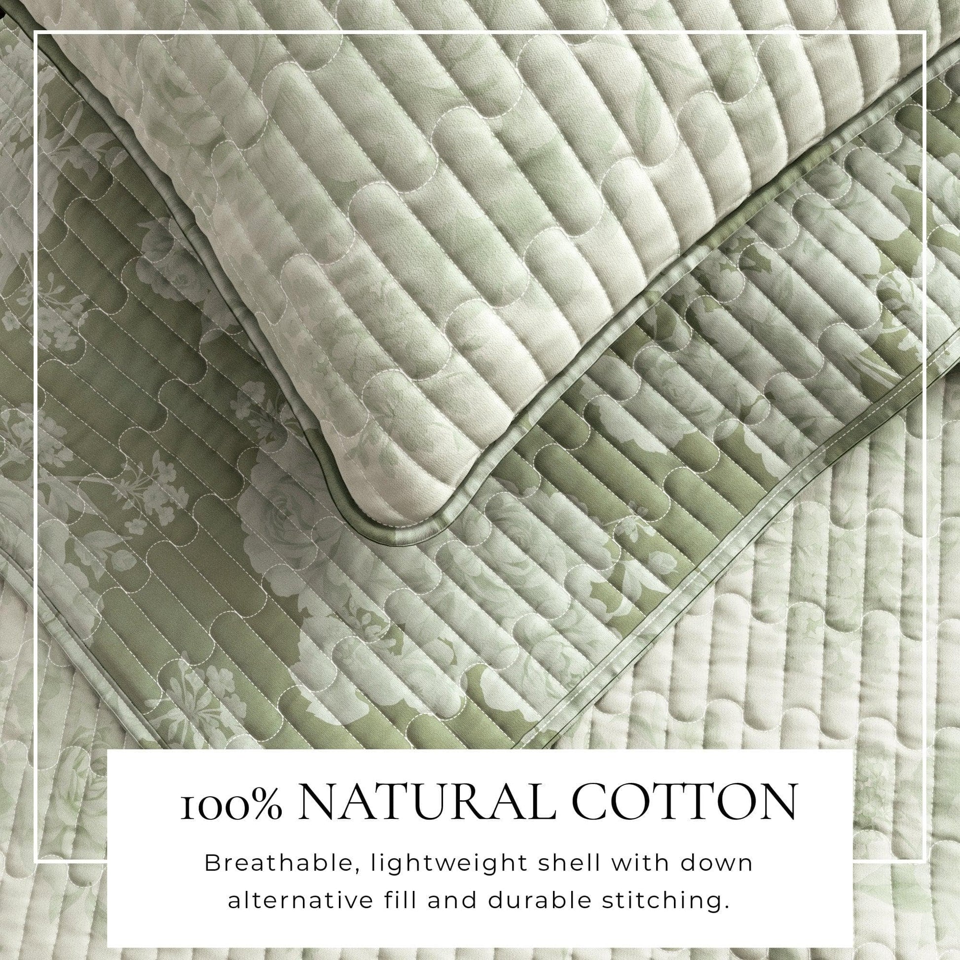 Sleep City Twin / Twin XL / Dusty Rose Quilts & Comforters Floral Printed Cotton Quilt Set - Corin Collection Great Bay Home