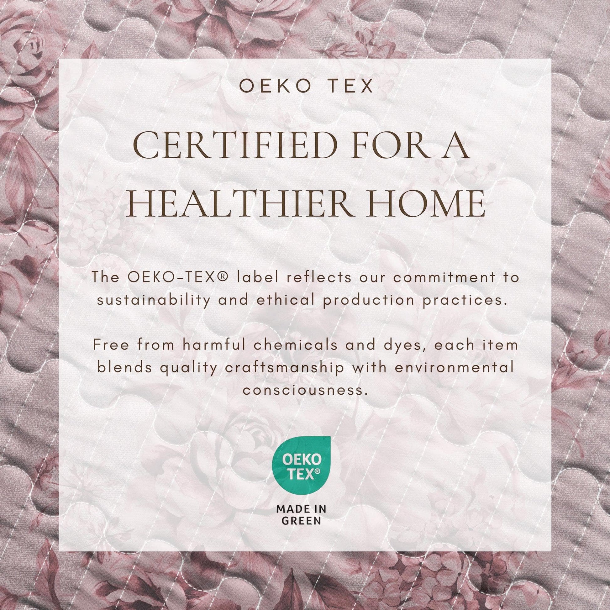 Sleep City Twin / Twin XL / Dusty Rose Quilts & Comforters Floral Printed Cotton Quilt Set - Corin Collection Great Bay Home