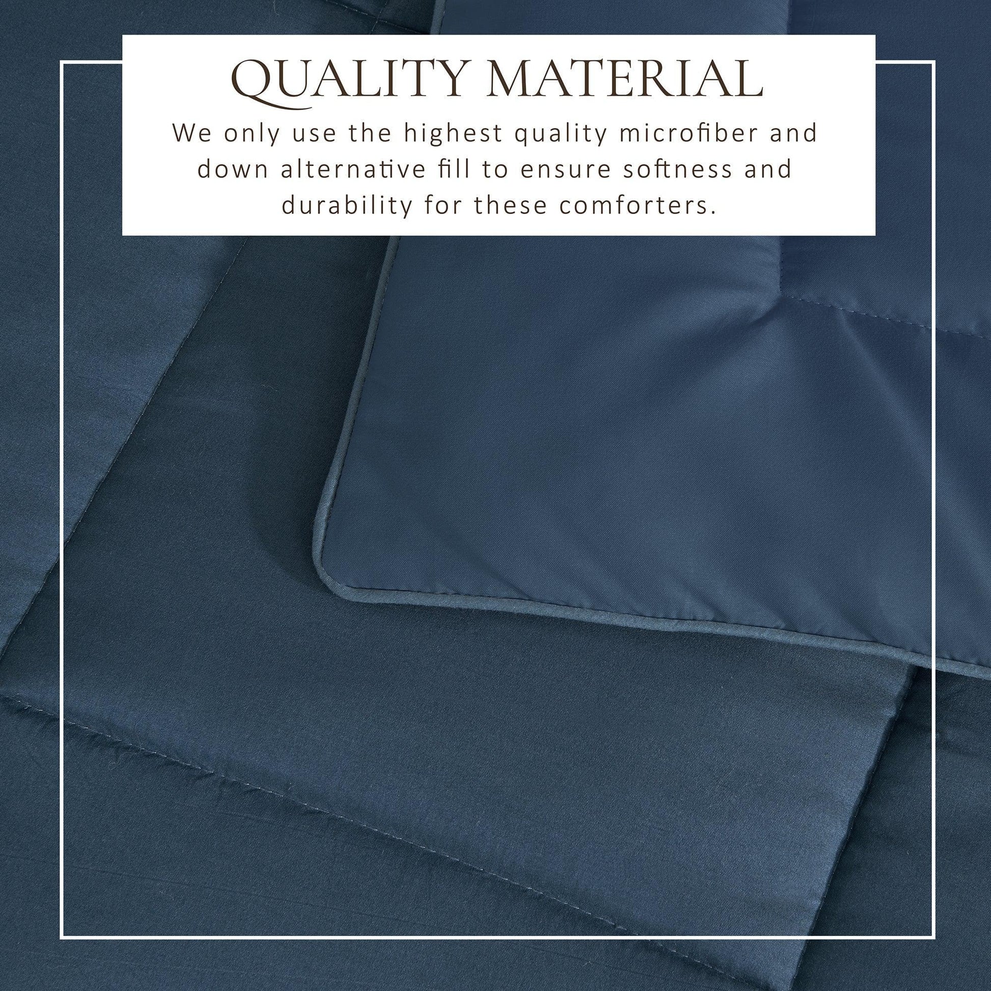 Sleep City King / California King / Dark Grey Solid Quilts & Comforters Reversible Comforter Set - Odette Collection Great Bay Home