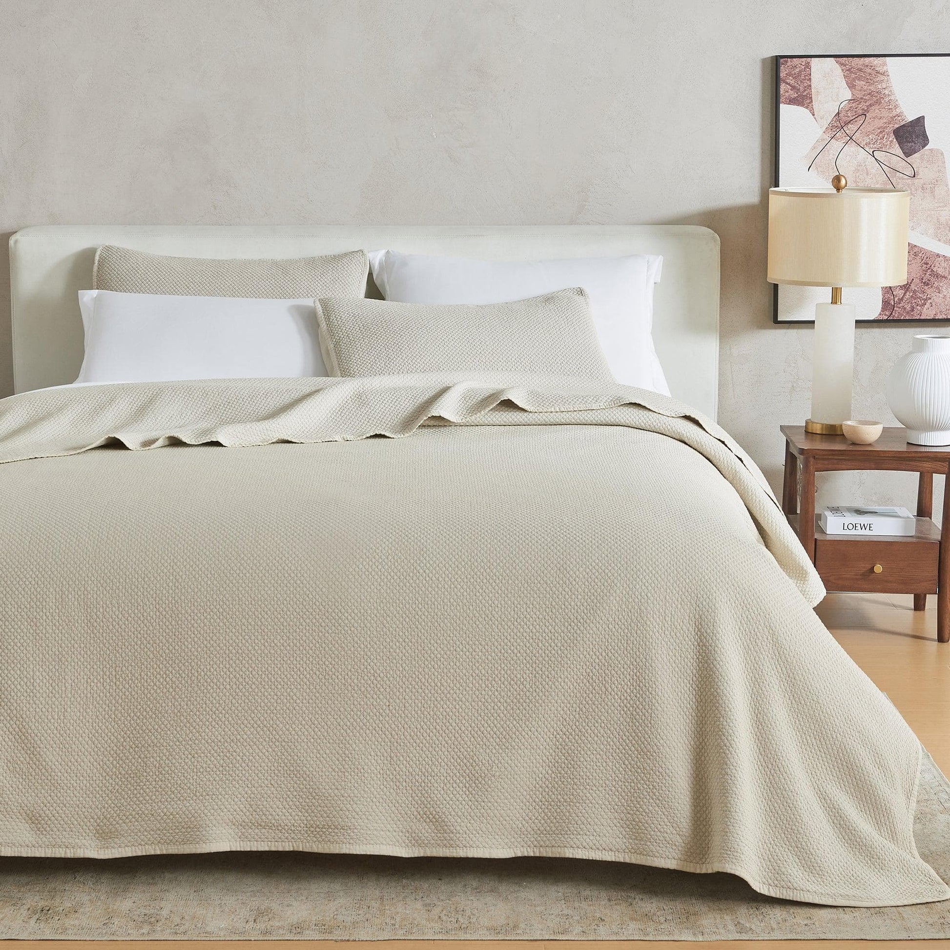 Sleep City King / Sand Quilts & Comforters Stonewashed Relaxed Quilt Set - Vittoria Collection Great Bay Home