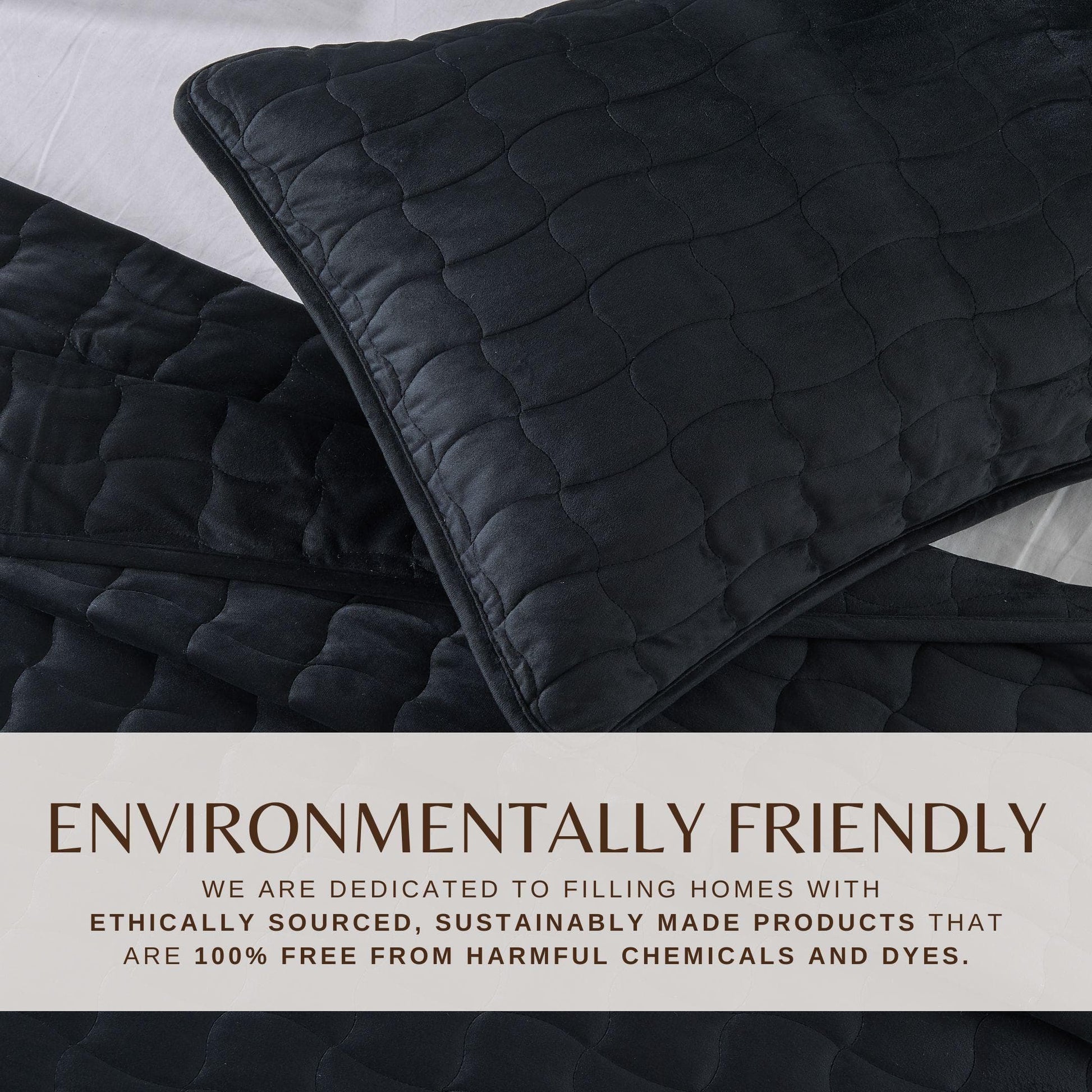 Sleep City Twin / Twin XL / Steel Blue Quilts & Comforters Velvet Box-Stitched Quilt Set - Vivica Collection Great Bay Home