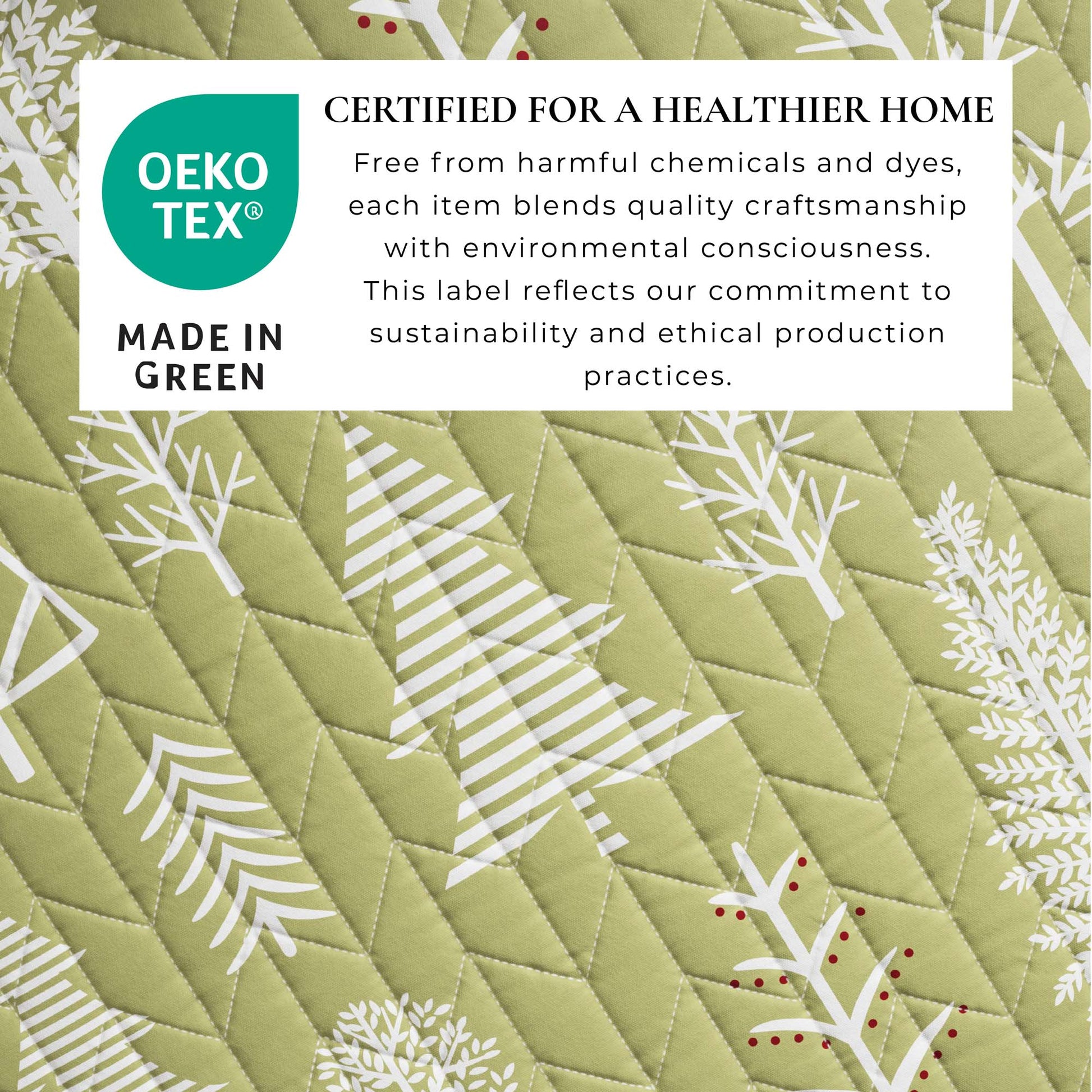 Sleep City Twin / Twin XL / Winter Forest - Sage/Red Quilts & Comforters 3 Piece Lodge Forest Quilt - Whistler Collection Great Bay Home