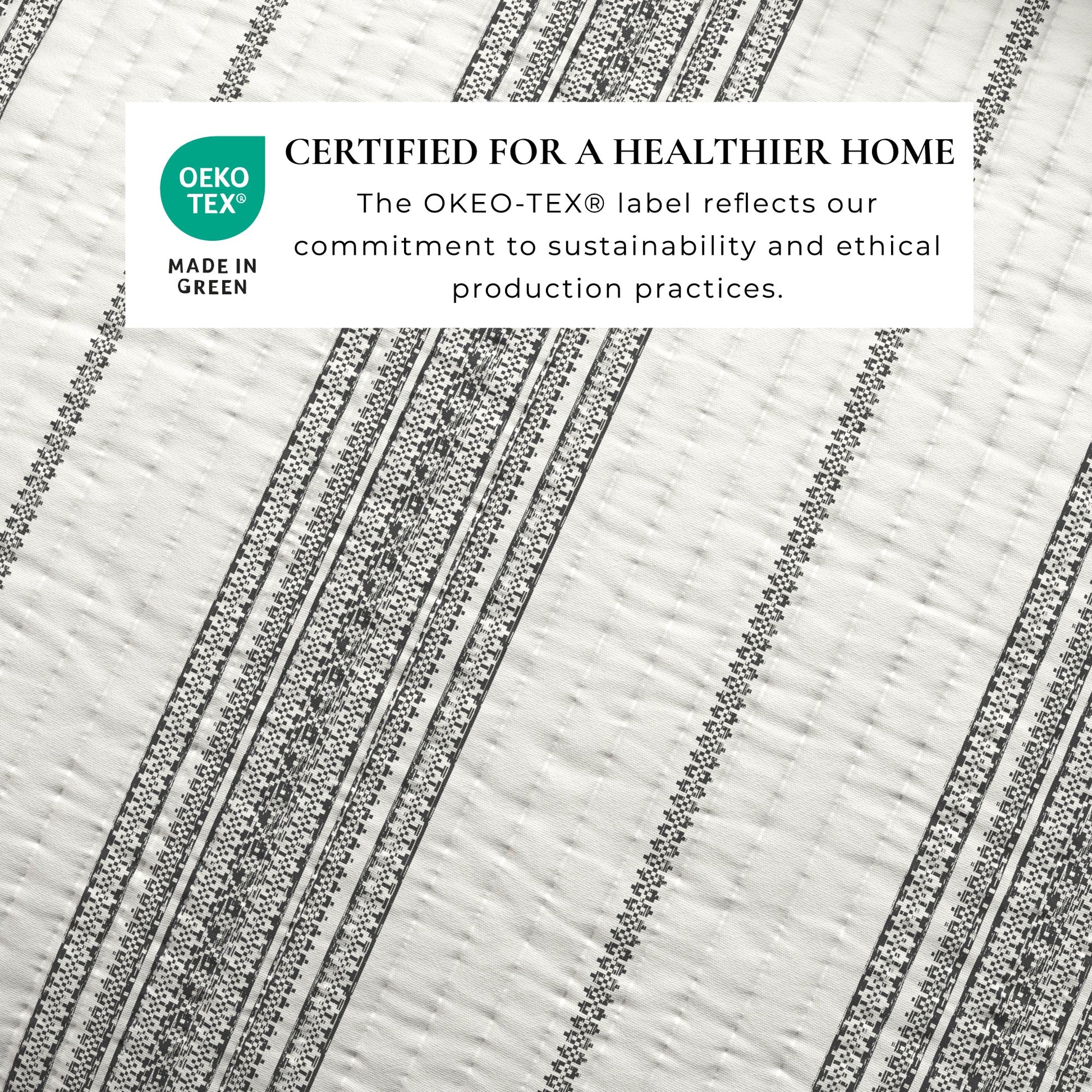 Sleep City Twin / Twin XL / White / Navy Quilts & Comforters 3-Piece Stripe Quilt - Wesley Collection Great Bay Home