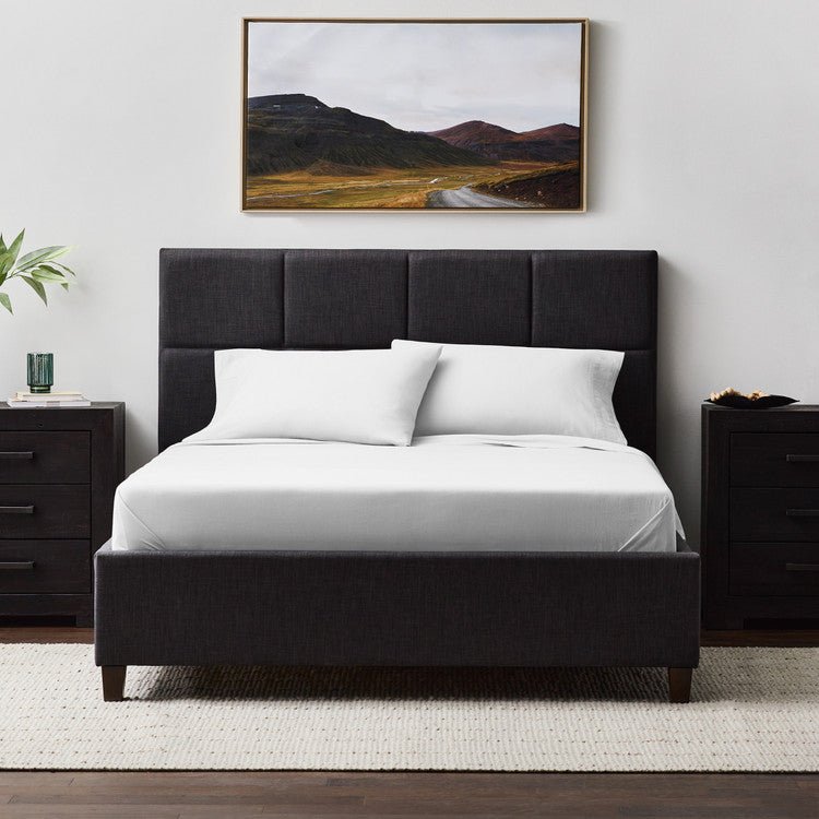 Sleep City Twin / White Sheet set Linen-Weave Cotton Sheet Set Malouf