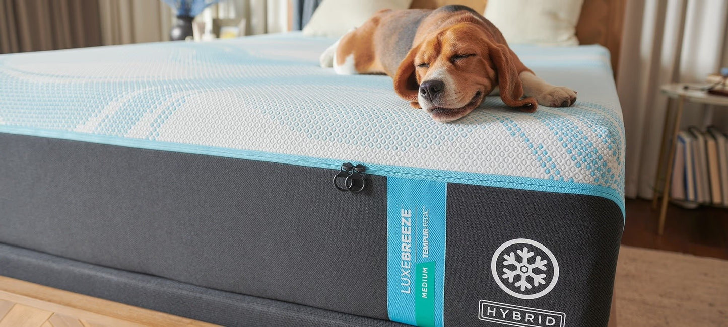 Sleep City Twin XL Mattress LuxeBreeze® Medium Hybrid Tempur-Pedic®