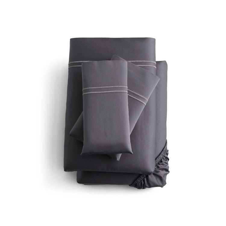 Sleep City Twin / Charcoal Sheet set Natural Supima® Cotton Sheet Set Malouf