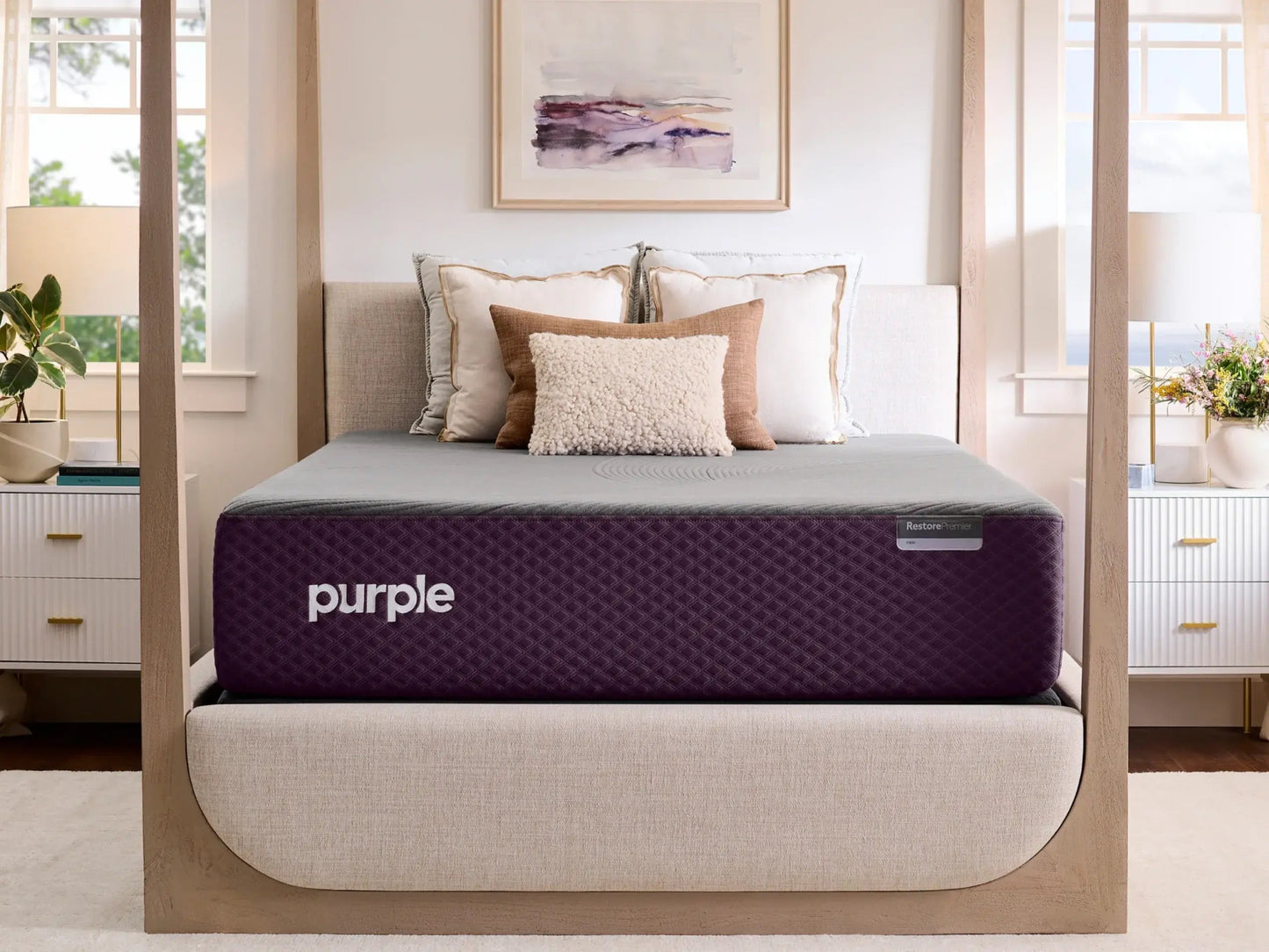 Sleep City Twin XL / Soft Mattress Purple RestorePremier™ Hybrid Mattress Purple
