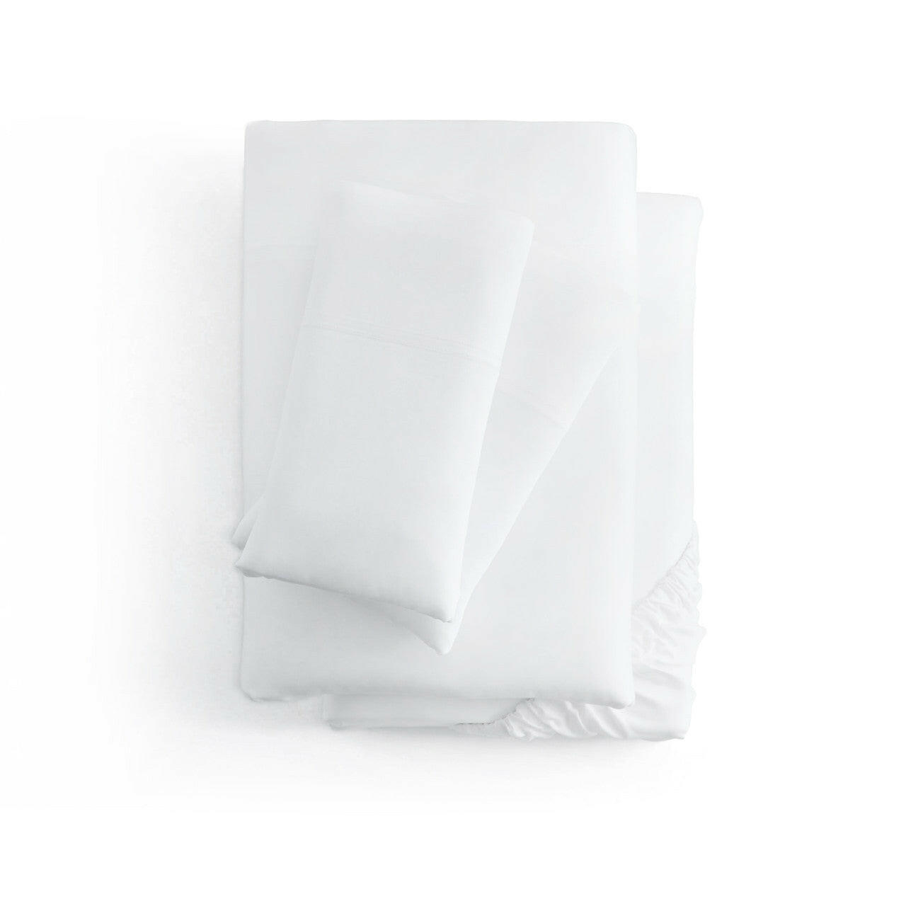 Sleep City Twin / White Sheet set Smooth Bamboo Rayon Sheet Set Malouf
