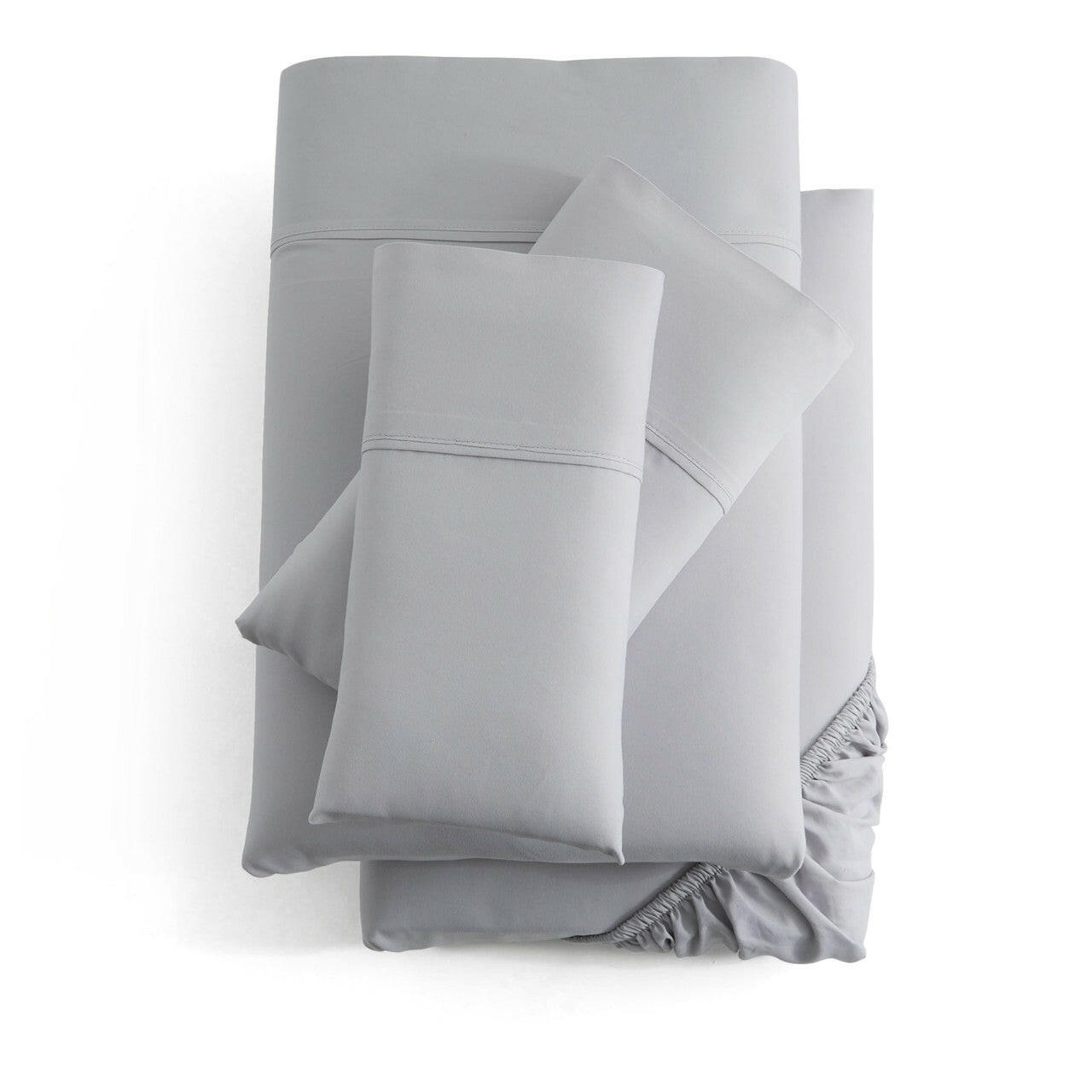 Sleep City Twin / Ash Sheet set Smooth Bamboo Rayon Sheet Set Malouf