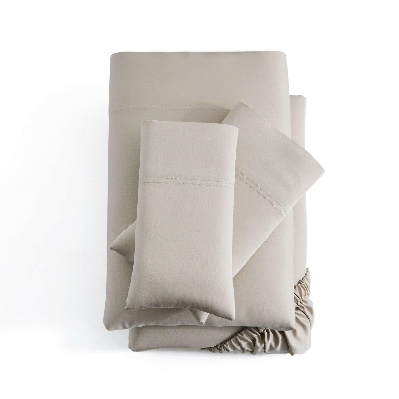 Sleep City Twin / White Sheet set Smooth Bamboo Rayon Sheet Set Malouf