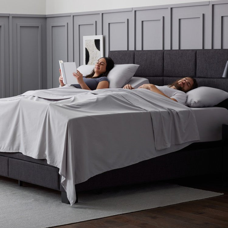 Sleep City Twin / White Sheet set Soft-Knit Microfiber Sheet Set Malouf