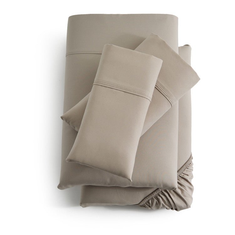 Sleep City Twin / Driftwood Sheet set Soft-Knit Microfiber Sheet Set Malouf