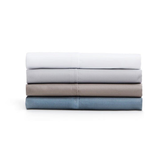 Sleep City Twin / White Sheet set Soft-Knit Microfiber Sheet Set Malouf